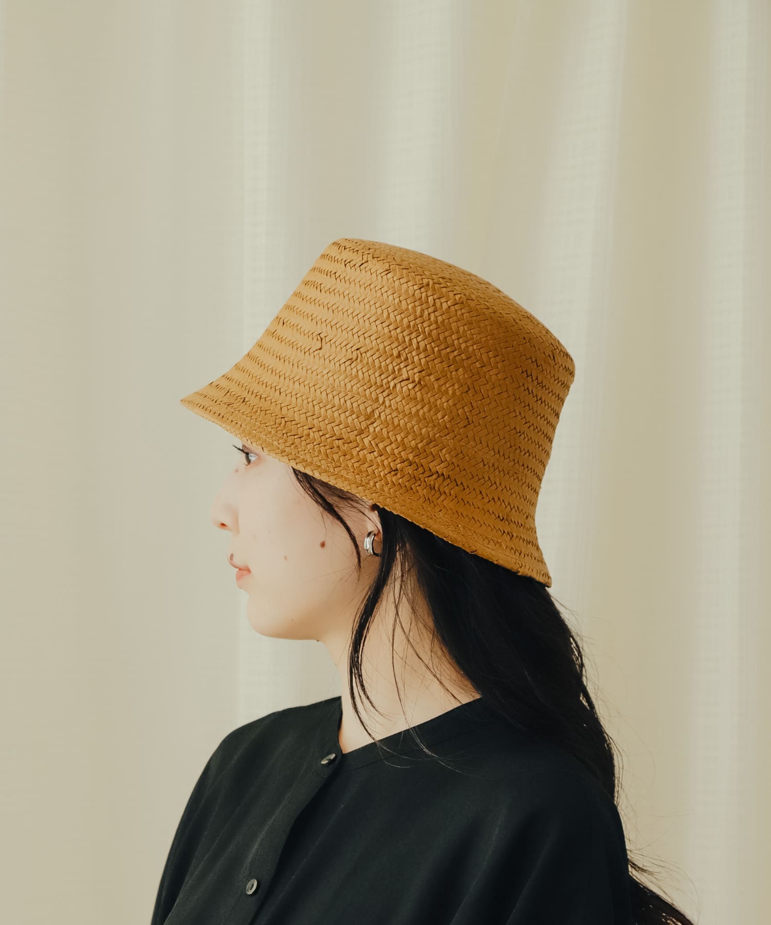 ペーパーシートバケットハット BEIGE one