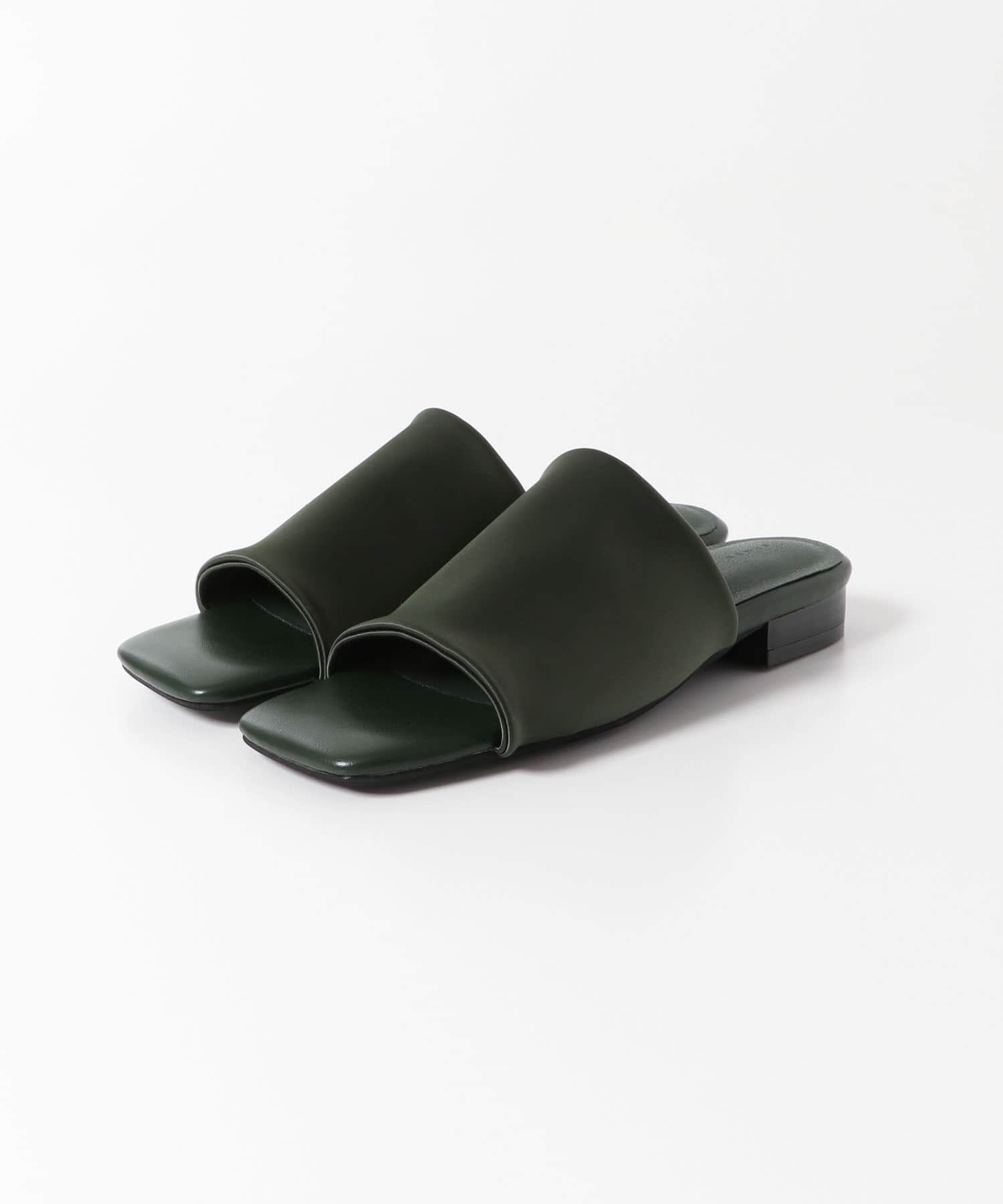 サテンストレッチミュール GREEN M