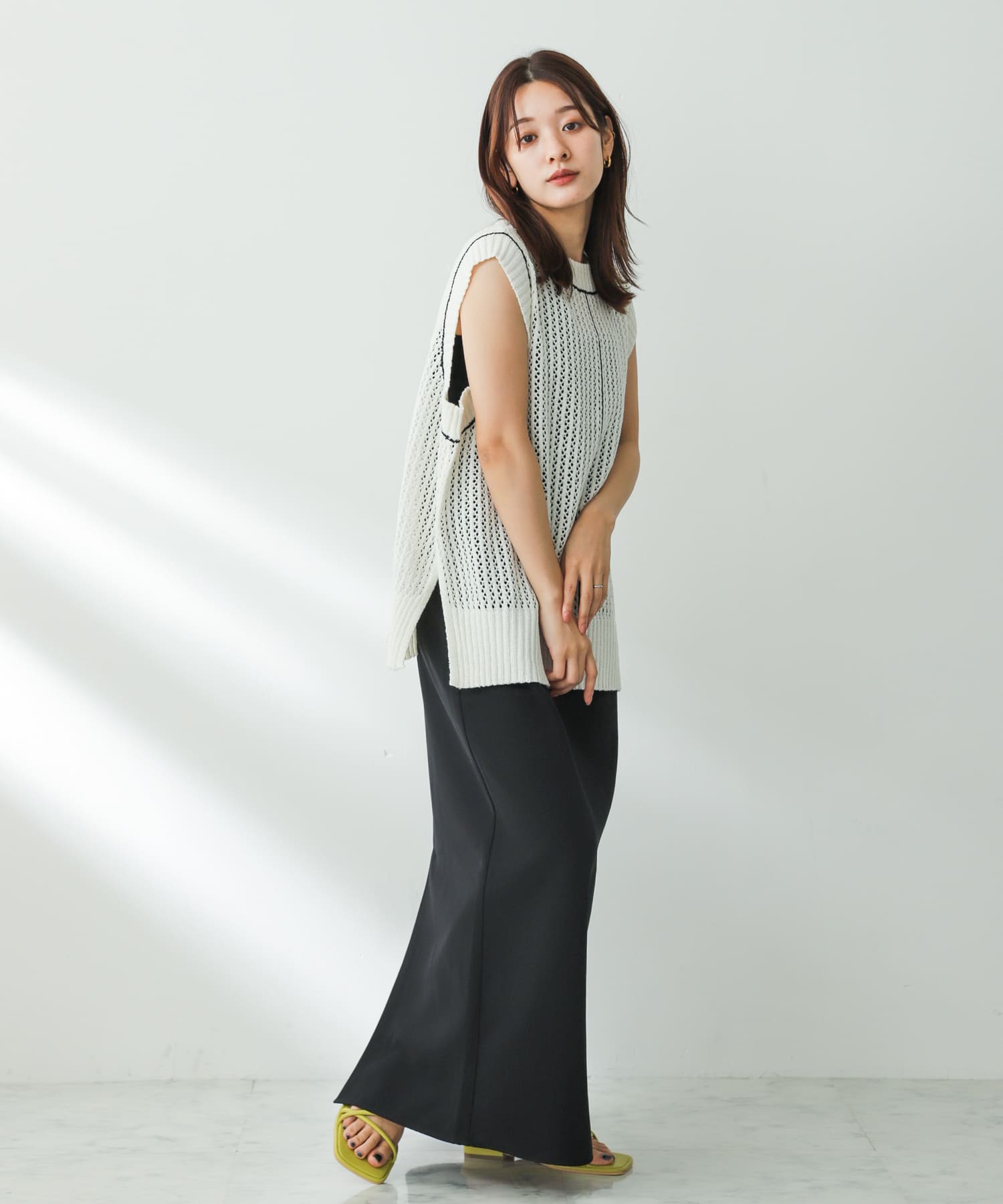 コードアシメサンダル YELLOW S