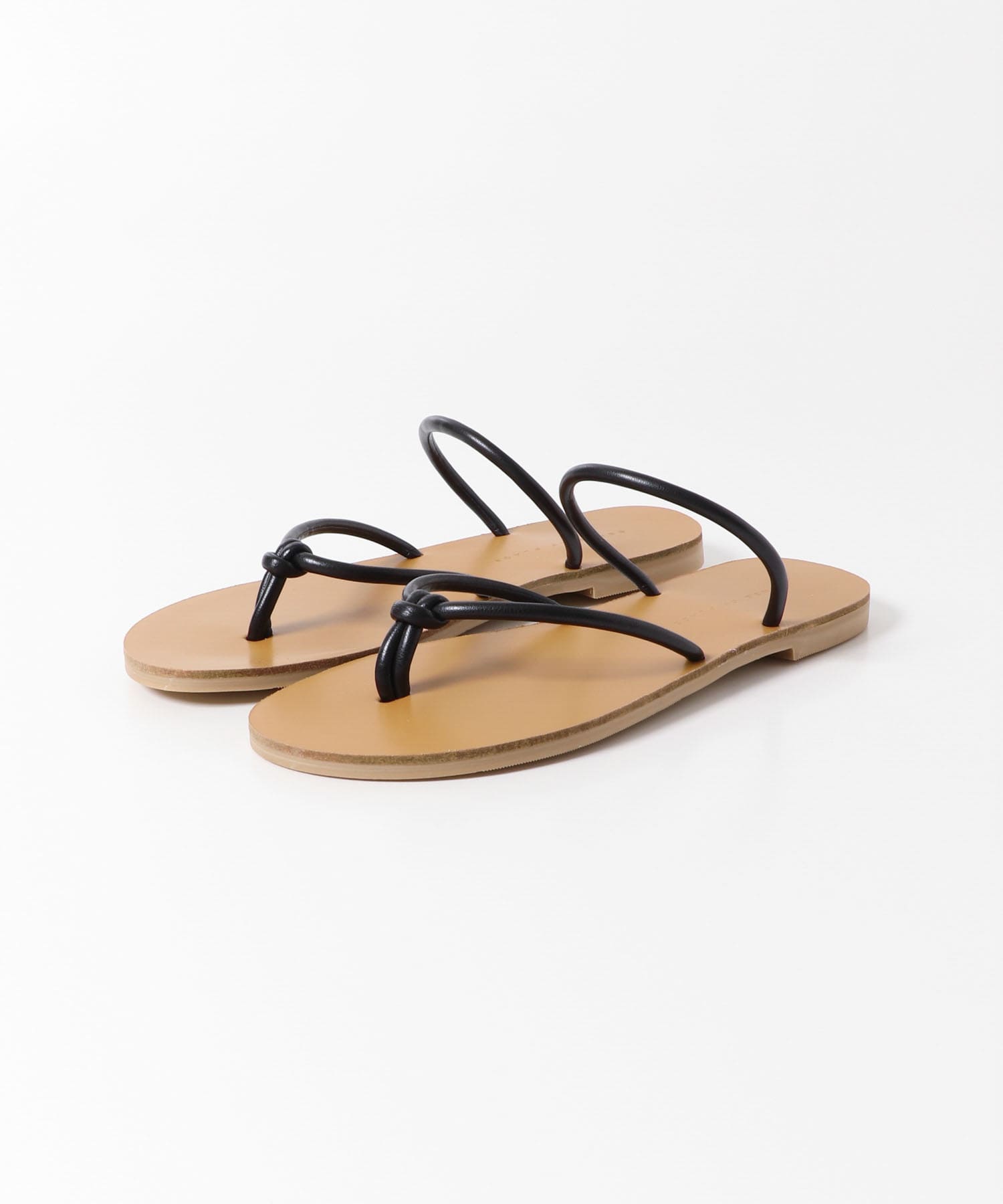 コードトングフラットサンダル BLACK S