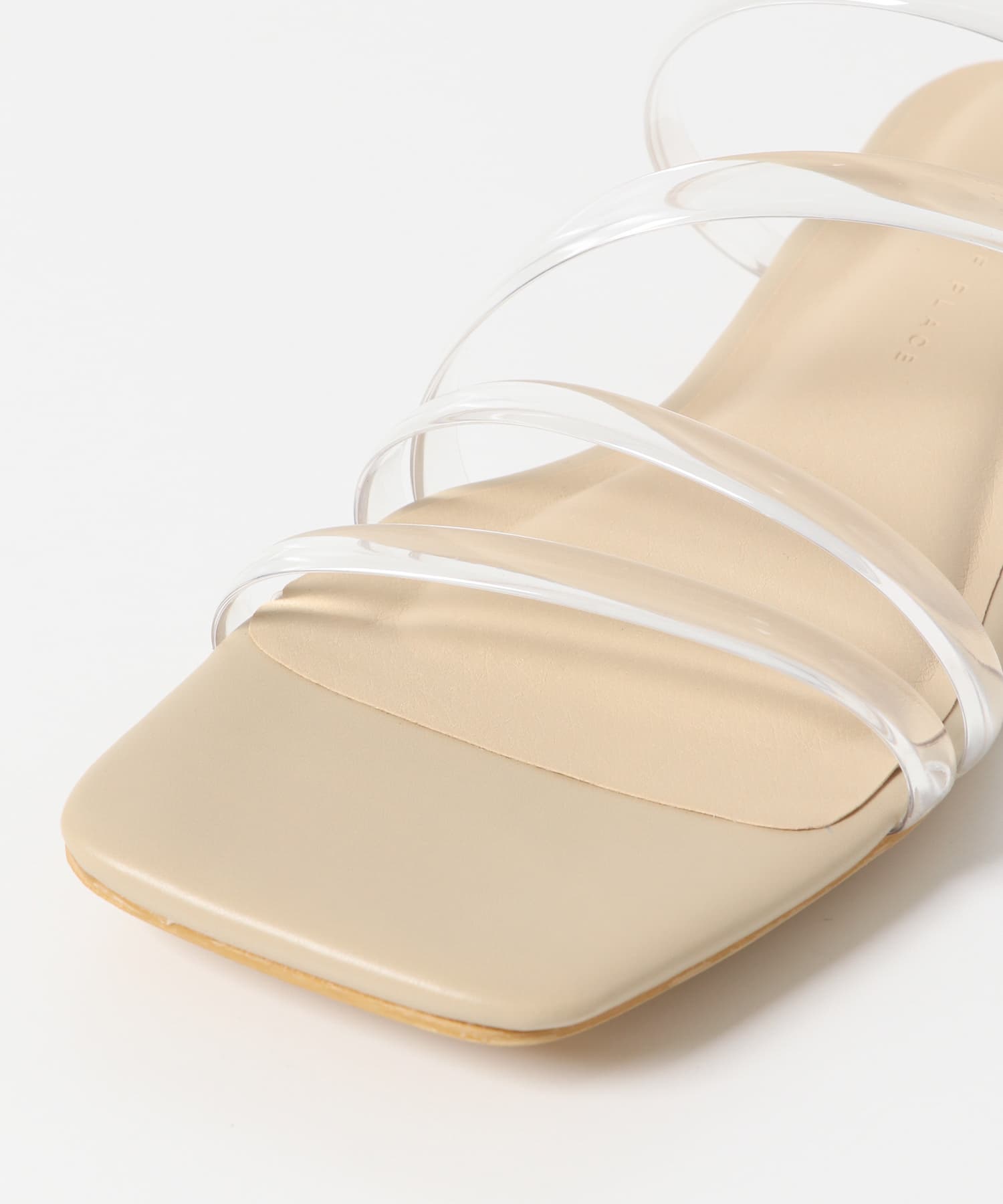PVCアシメサンダル BEIGE S