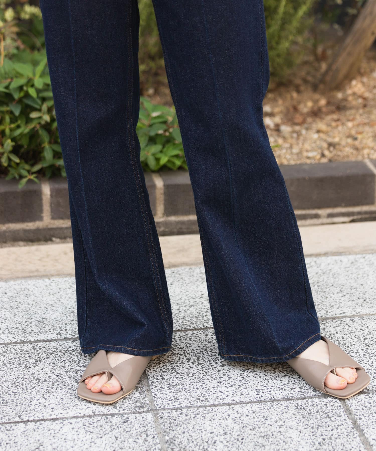 カバートングサンダル GREIGE S