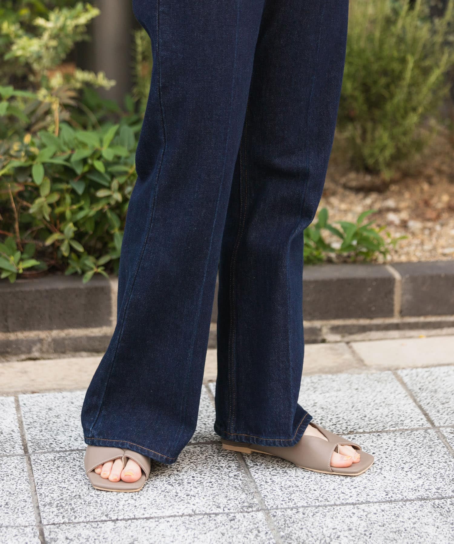 カバートングサンダル GREIGE S