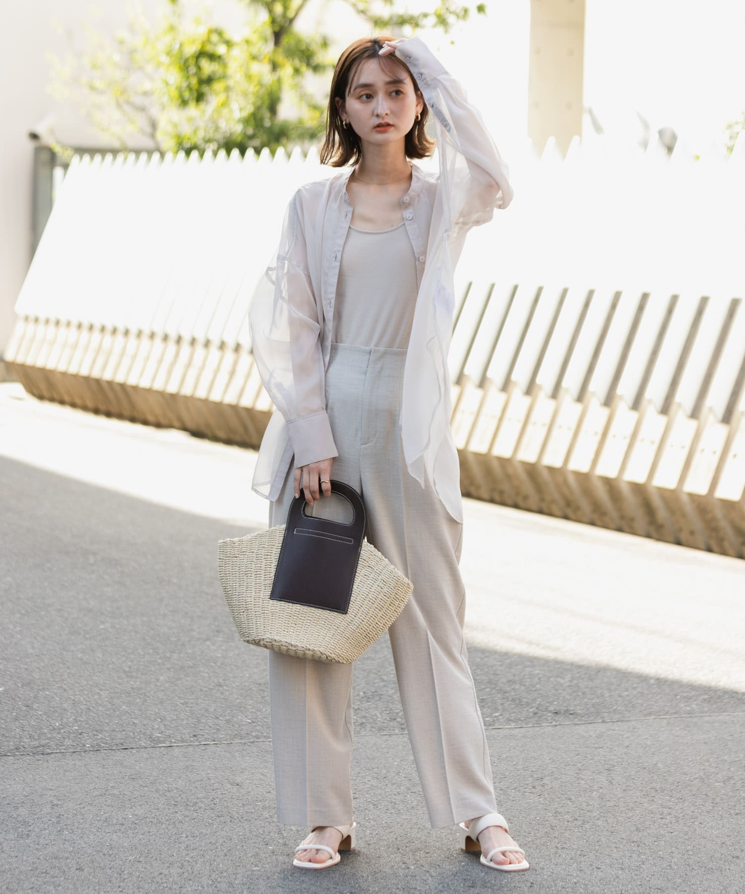 ダブルバンドサンダル IVORY S