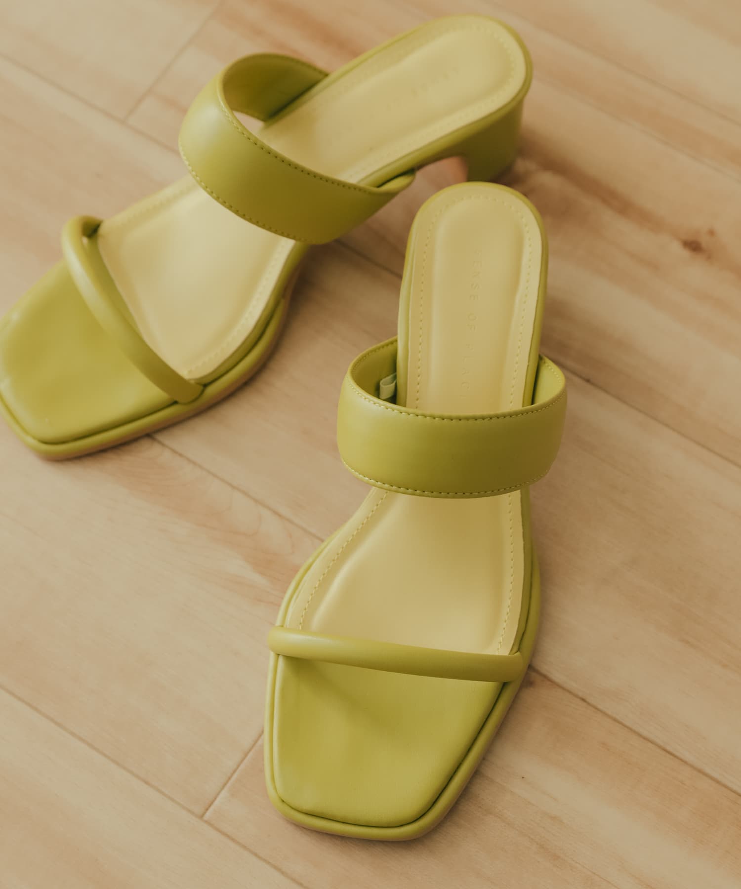 ダブルバンドサンダル LIME YEL M