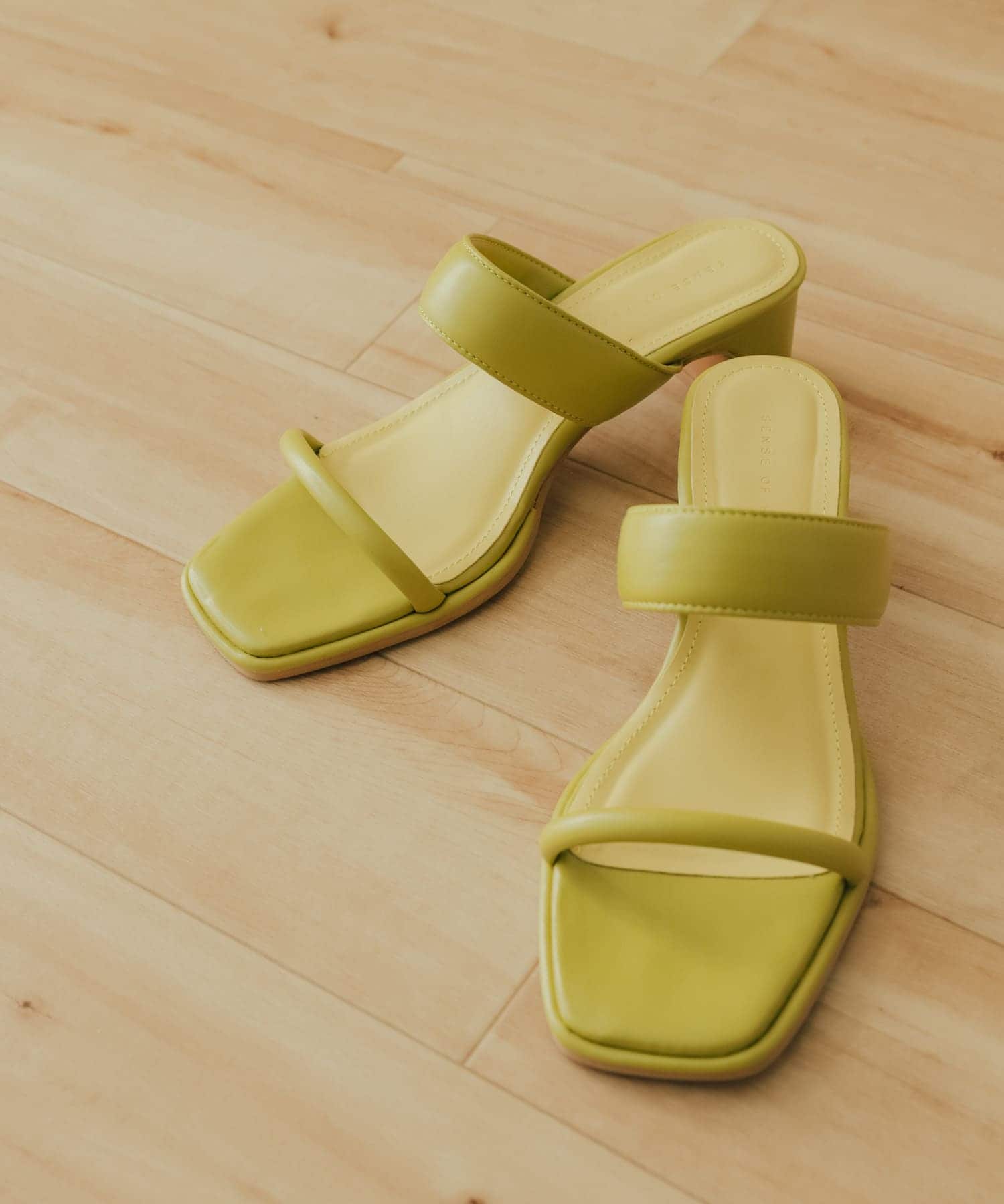 ダブルバンドサンダル LIME YEL M