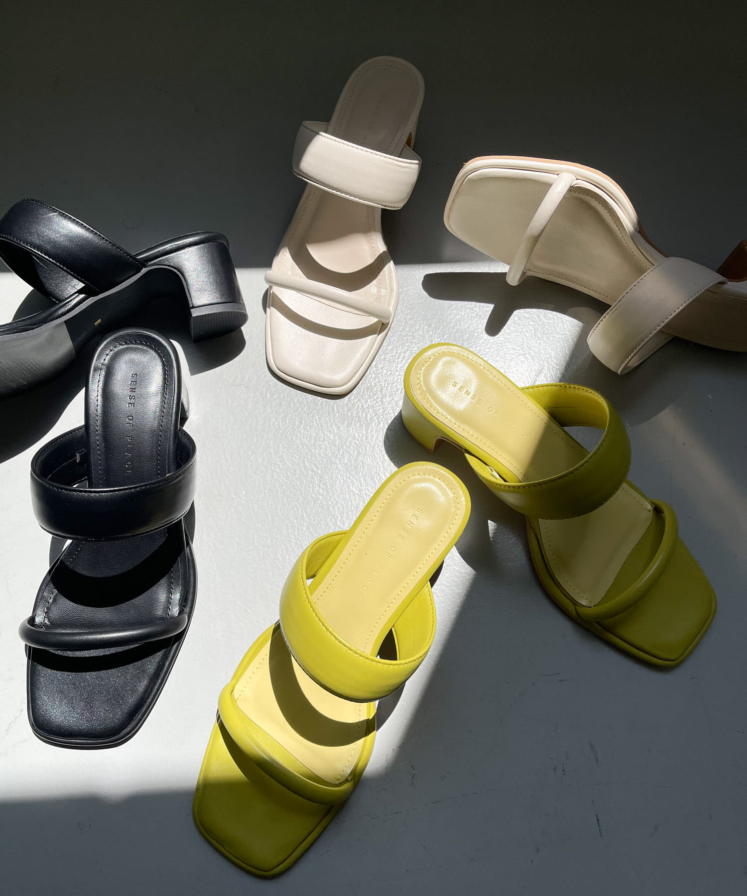 ダブルバンドサンダル LIME YEL M