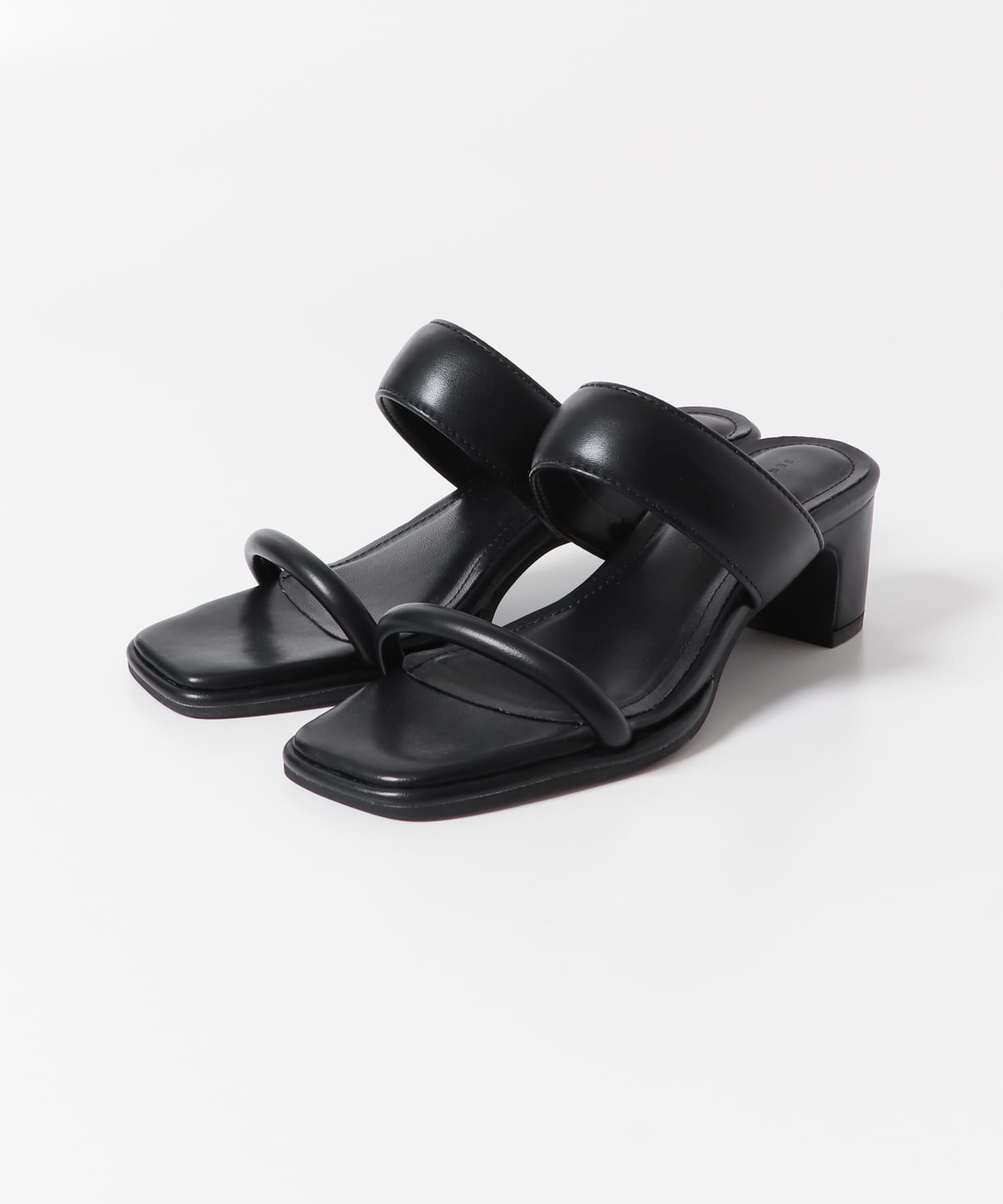 ダブルバンドサンダル BLACK S