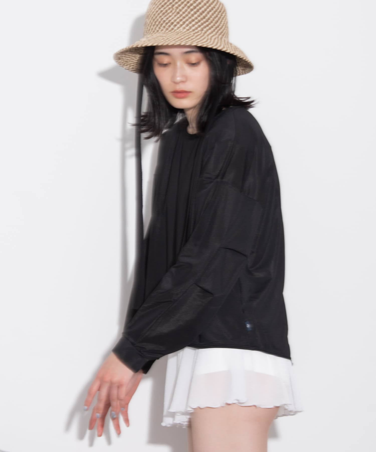 身長：168cm サイズ：one