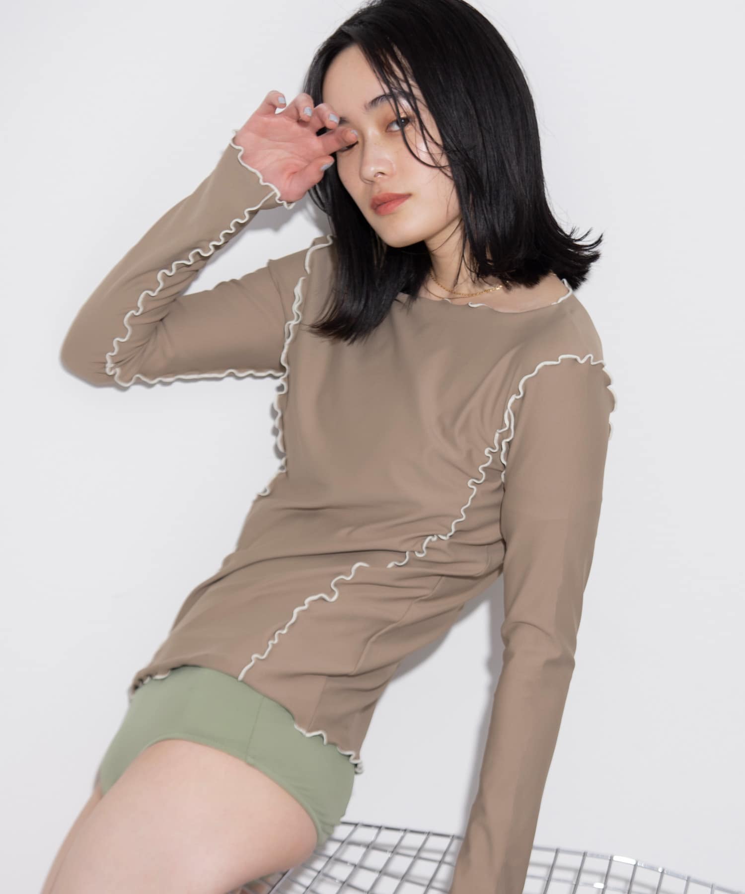 身長：168cm サイズ：one