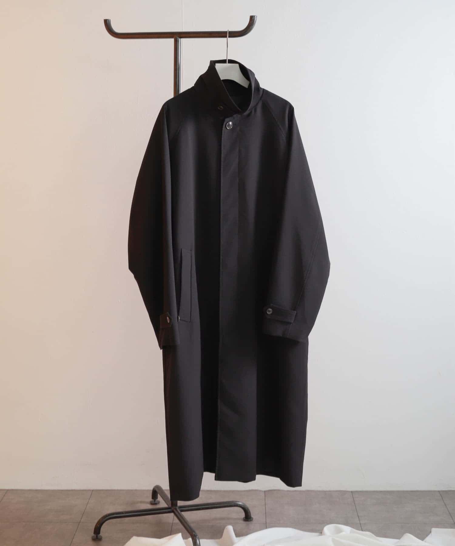 『ユニセックス』バルマカーンルーズコート BLACK M