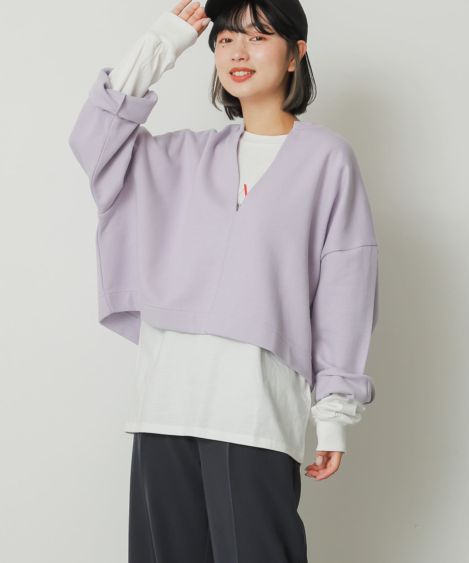 身長：158cm サイズ：one