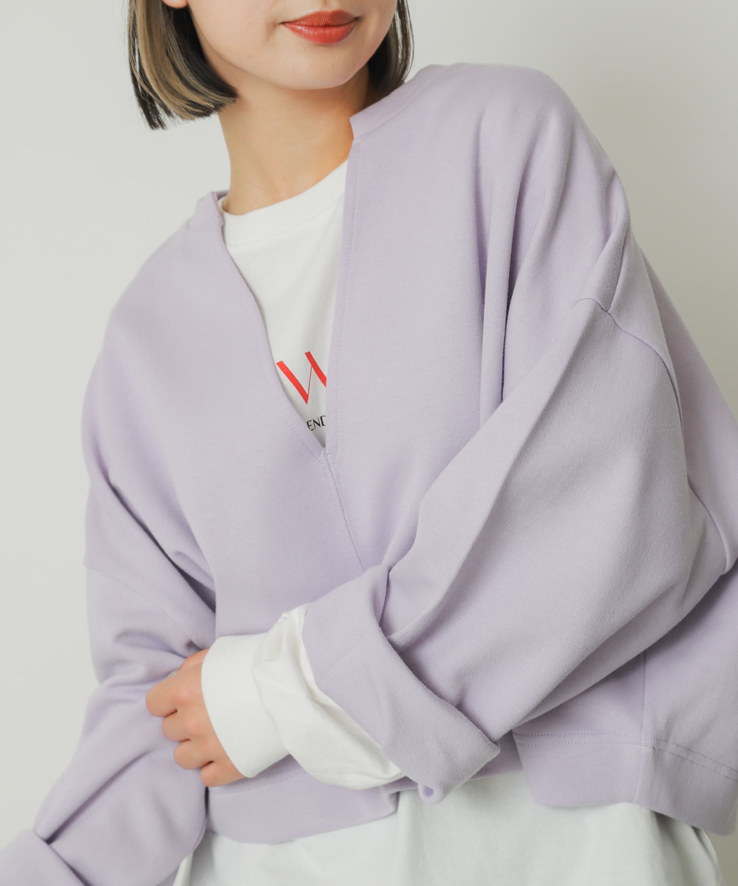 身長：158cm サイズ：one