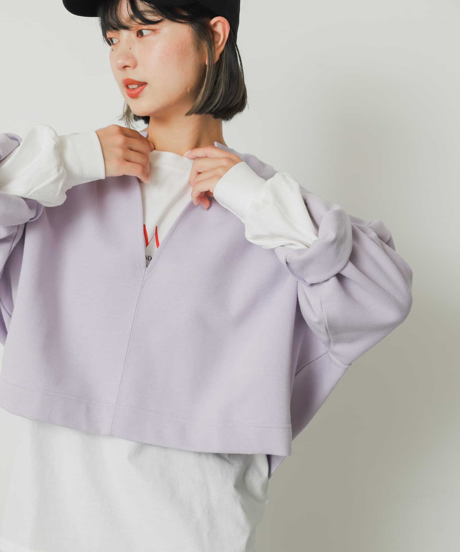 身長：158cm サイズ：one