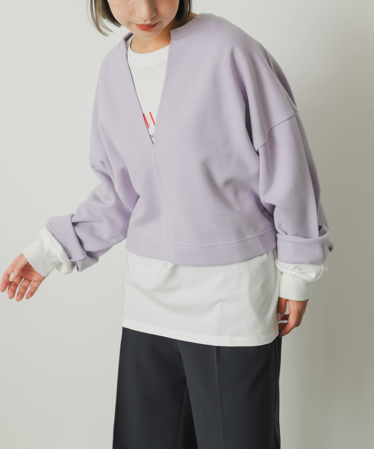 身長：158cm サイズ：one