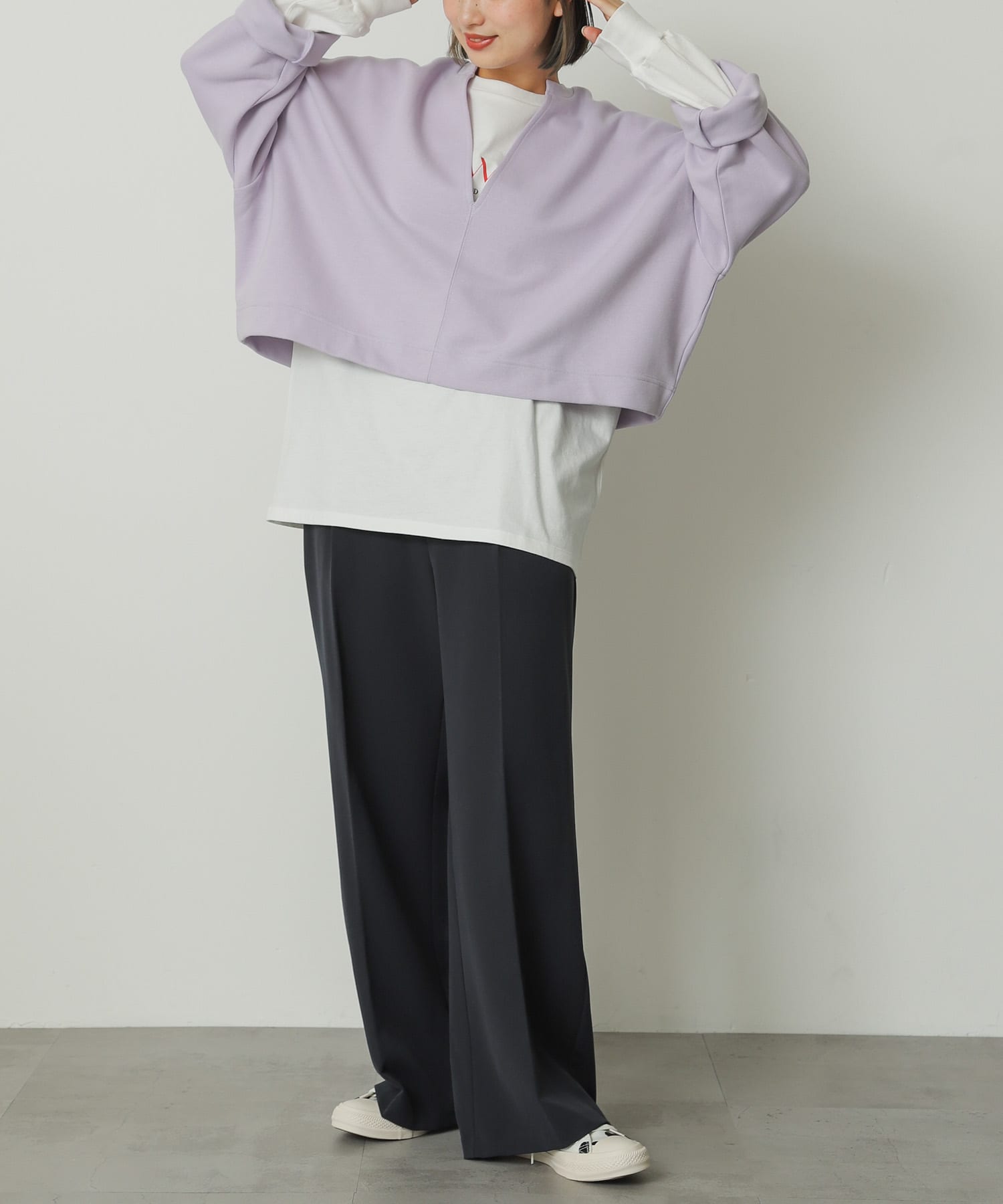 身長：158cm サイズ：one