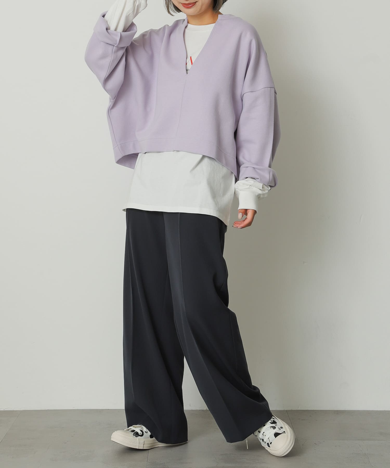 身長：158cm サイズ：one