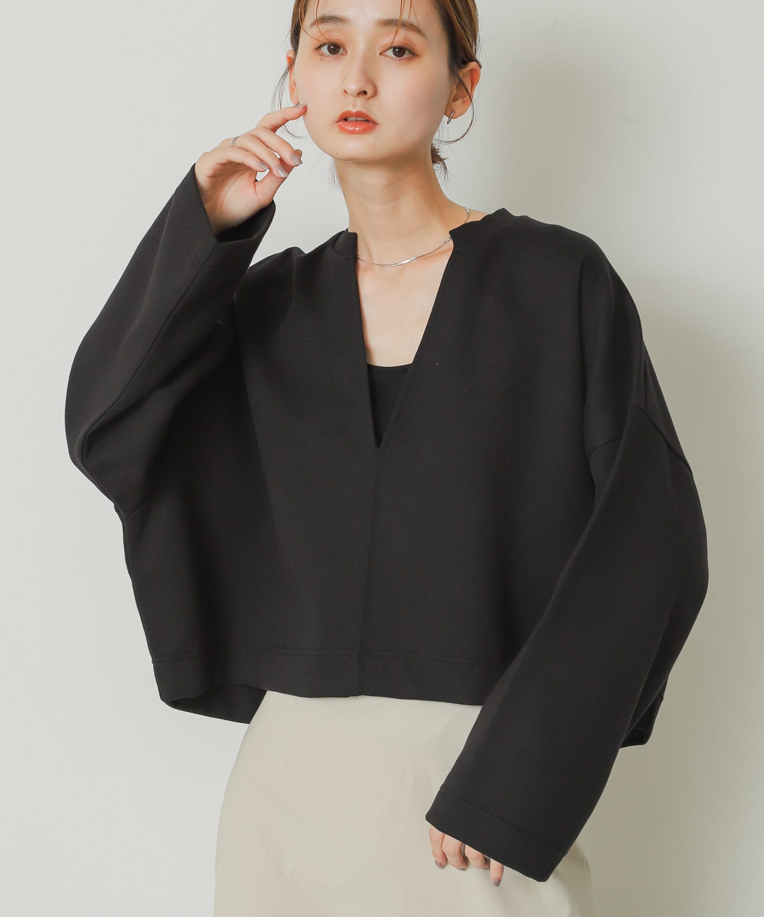 身長：169cm サイズ：one