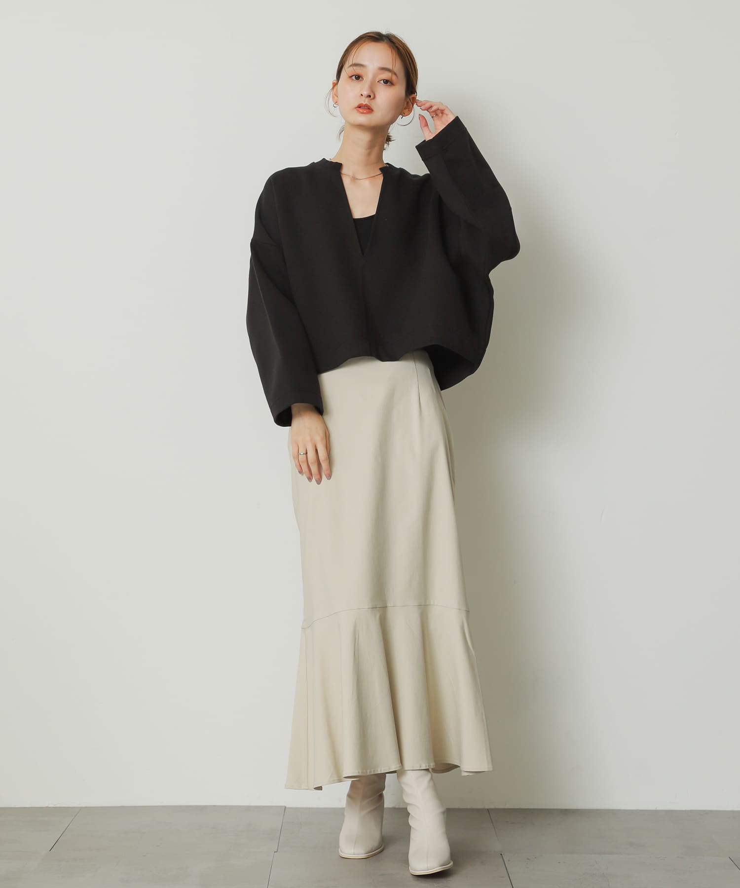 身長：169cm サイズ：one