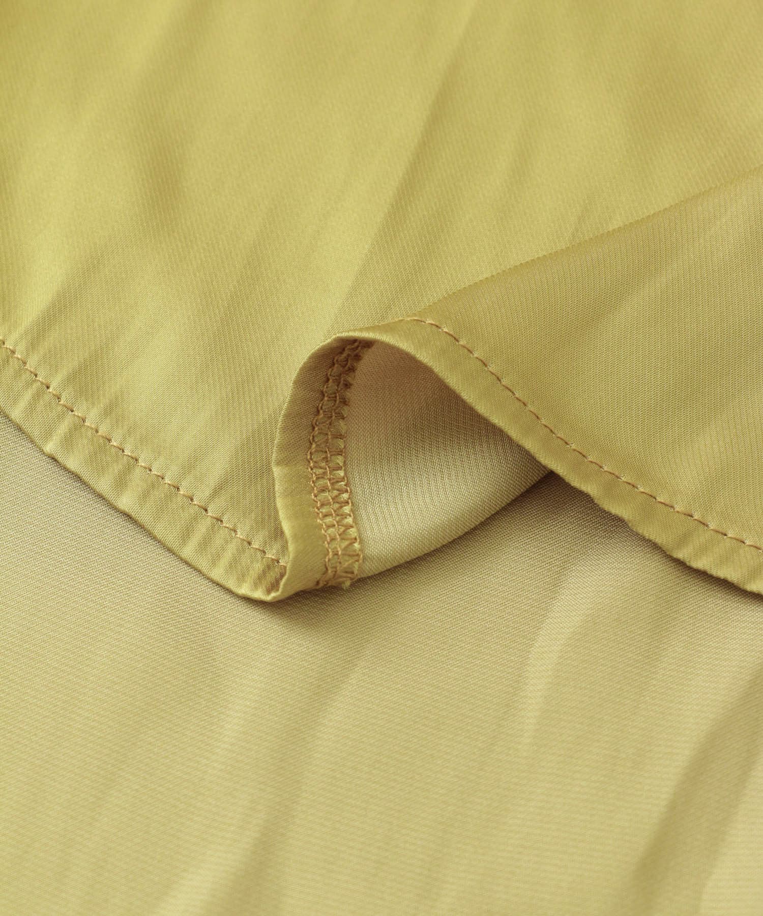 サテンルーズシャツ YELLOW one