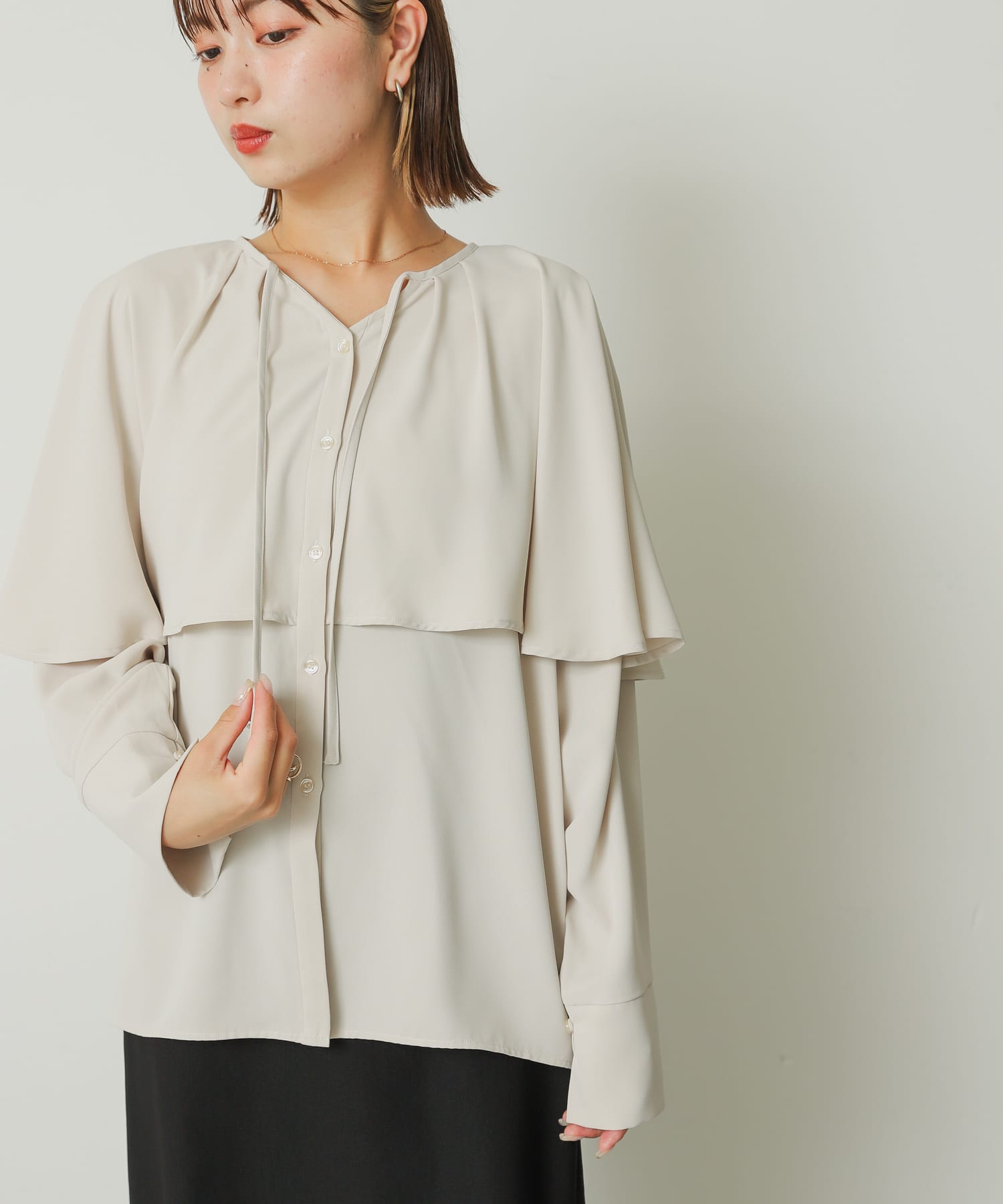 フリルケープブラウス(one GREIGE): トップス｜URBAN RESEARCH公式