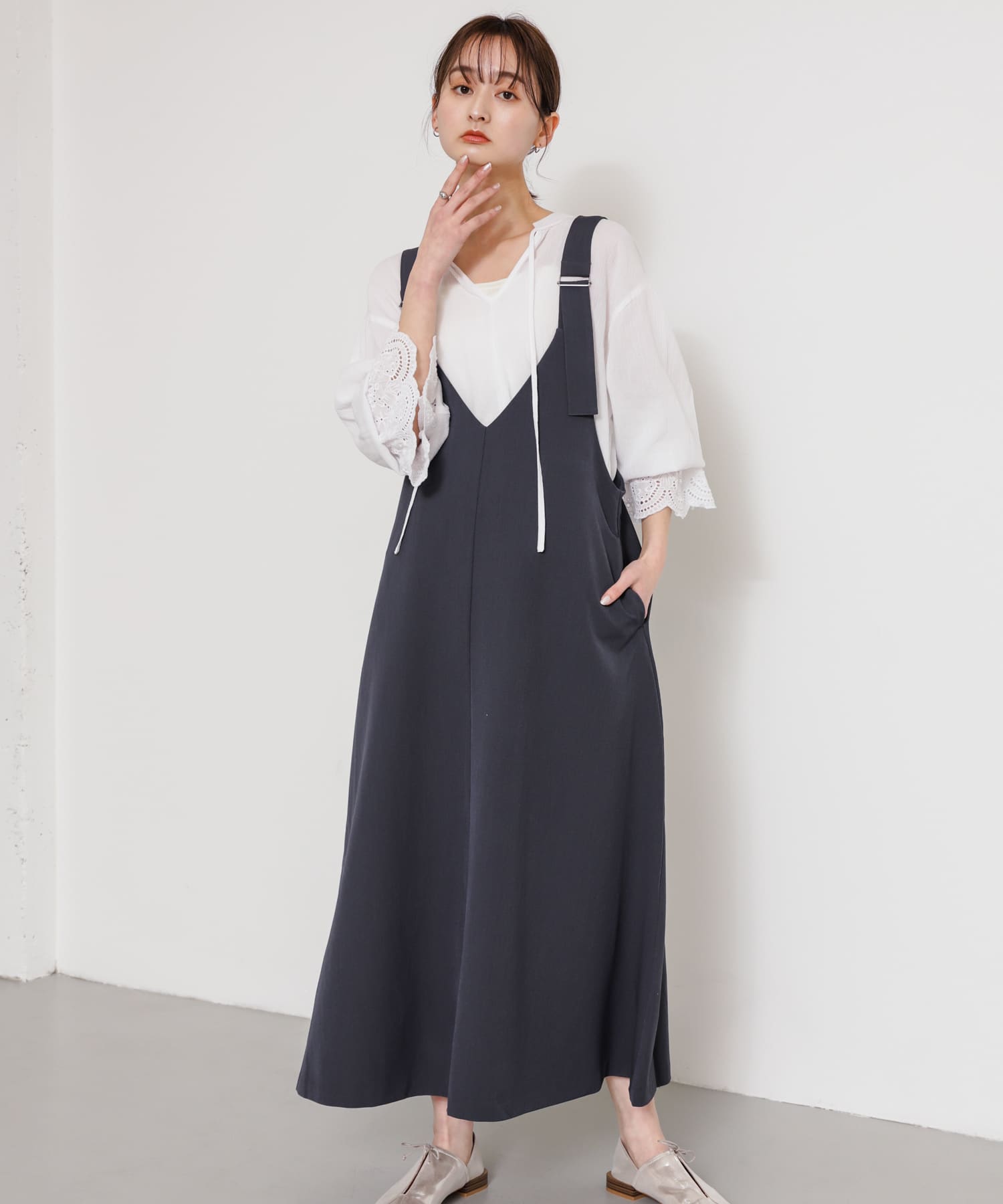 身長：169cm サイズ：one