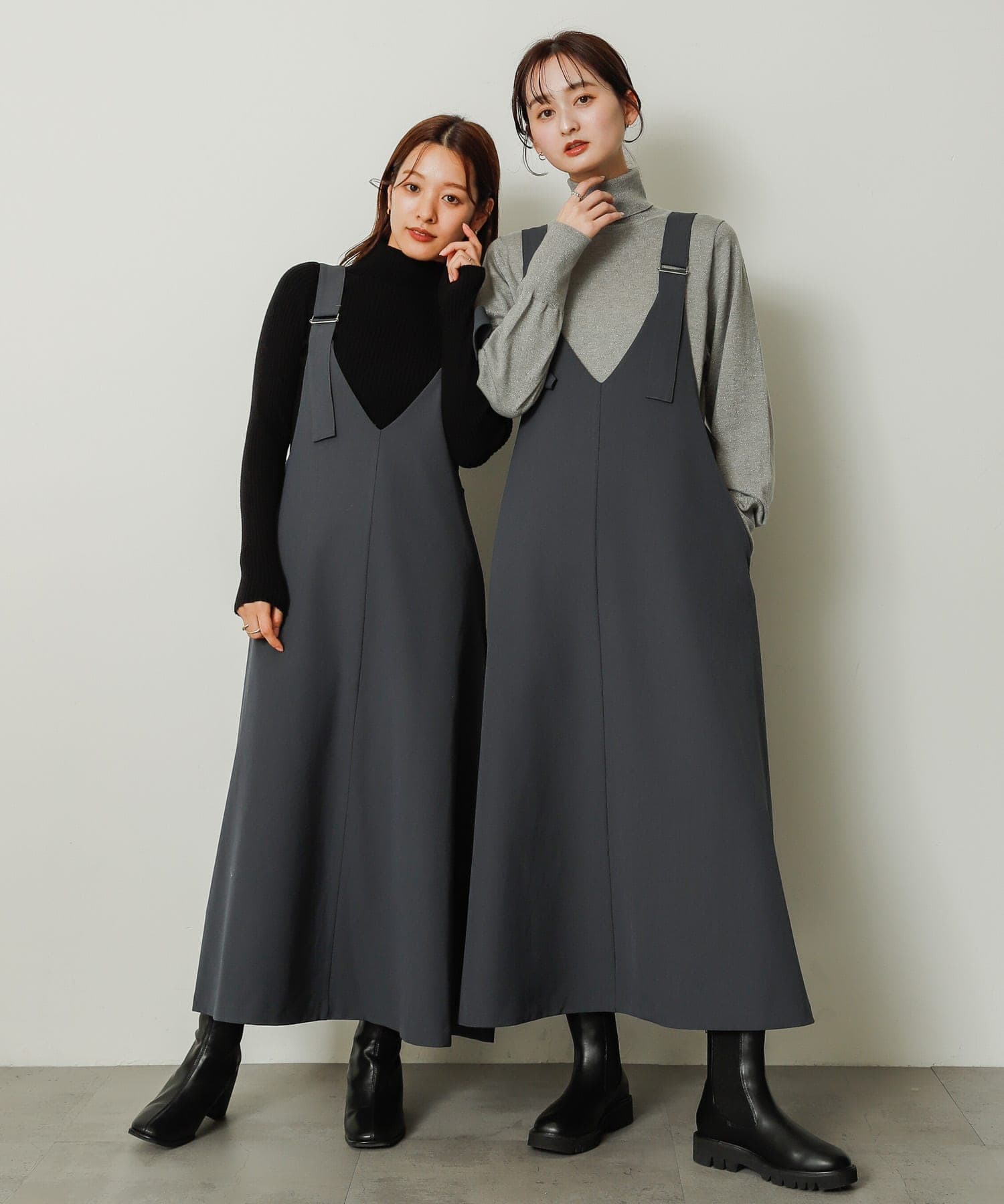 身長：155cm サイズ：COMPACT / 身長：169cm サイズ：one