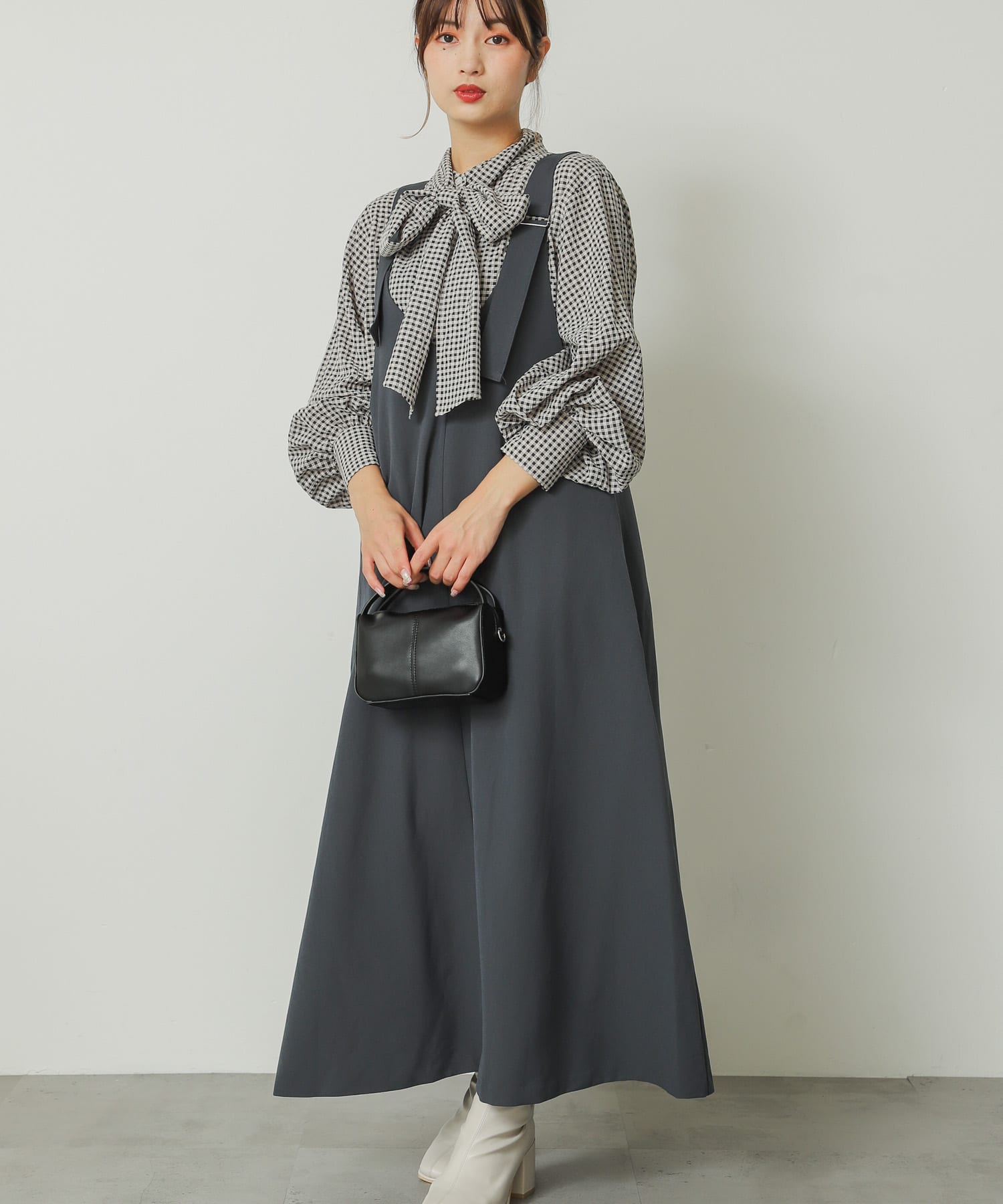 身長：158cm サイズ：one