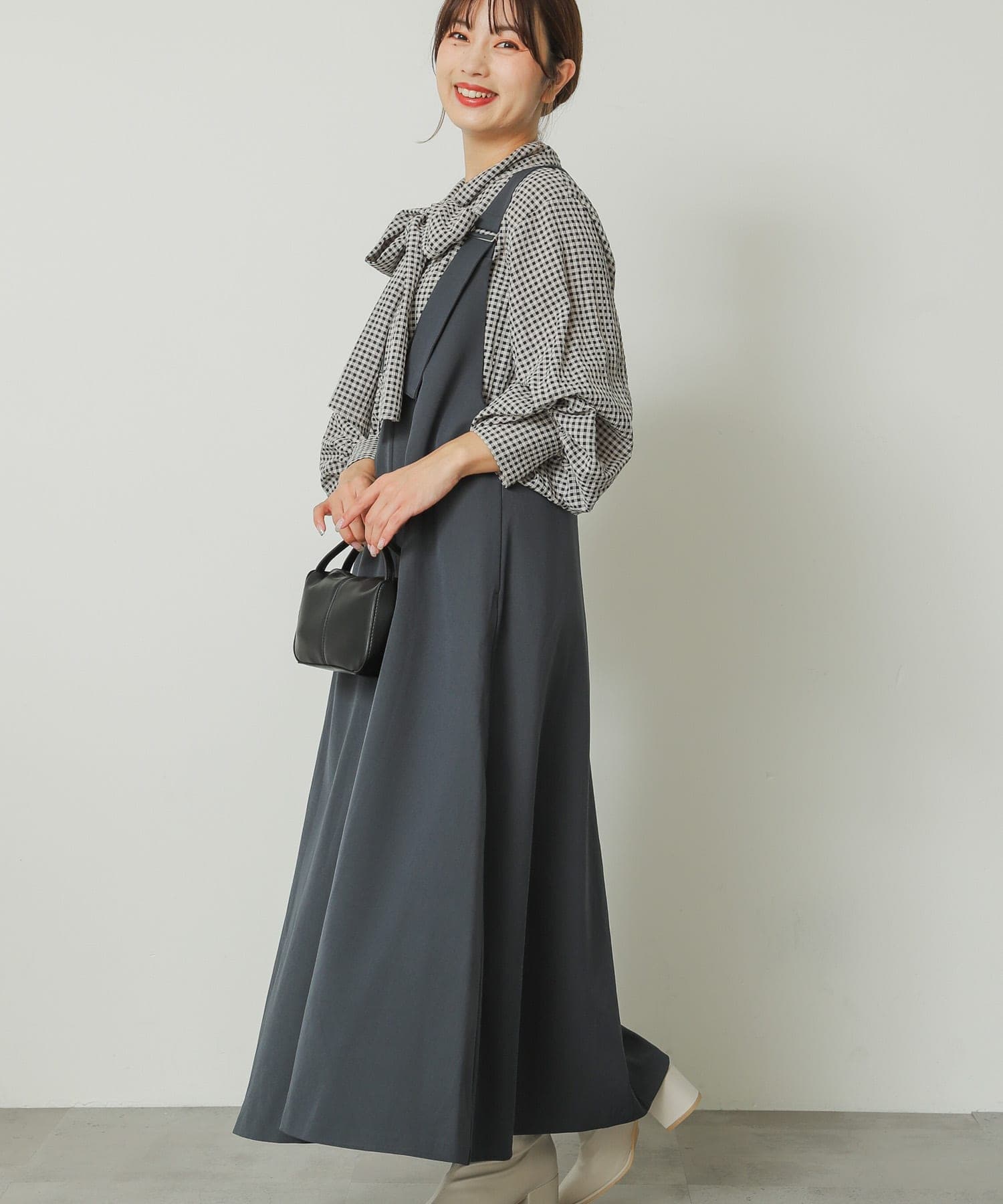 身長：158cm サイズ：one
