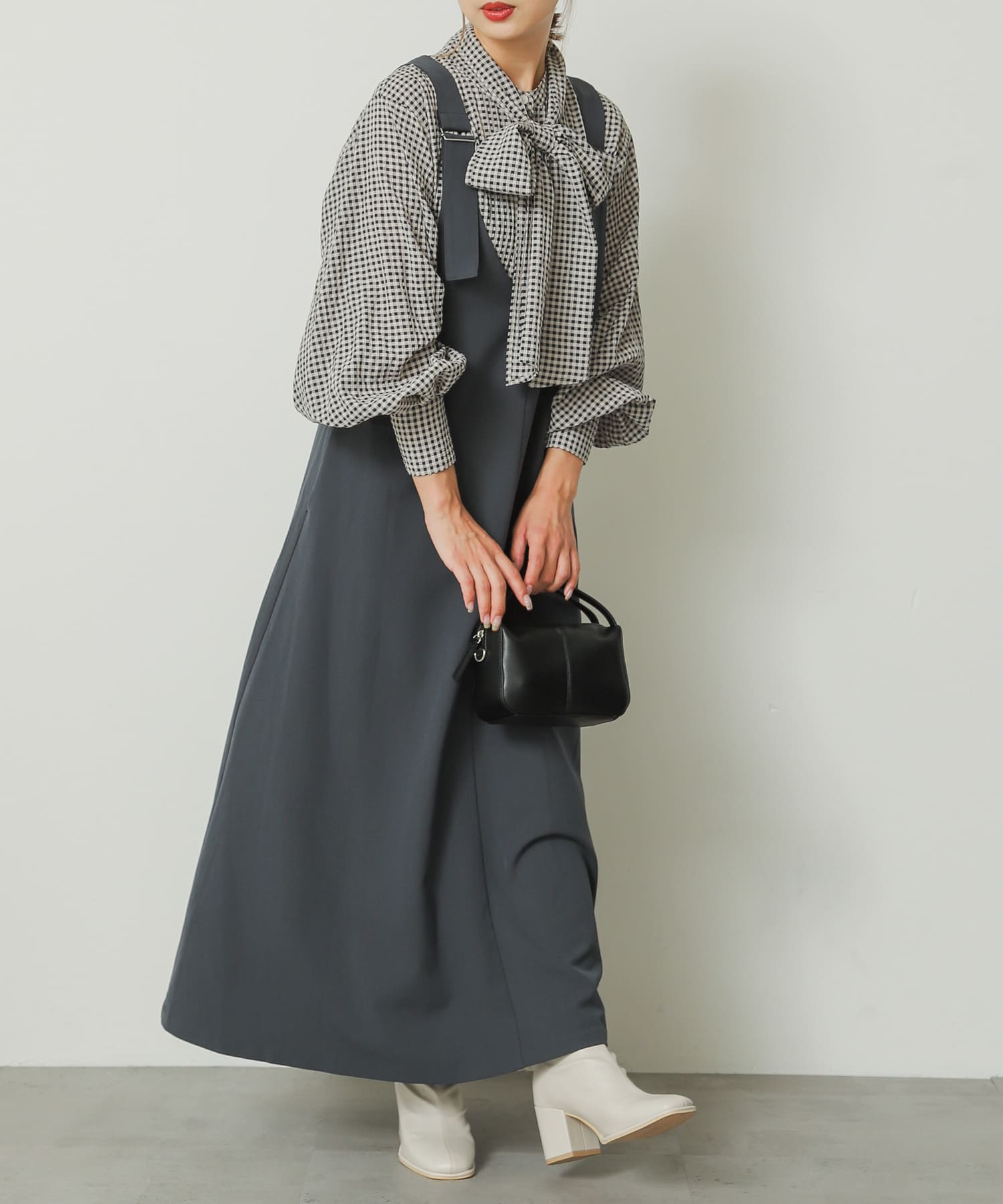身長：158cm サイズ：one