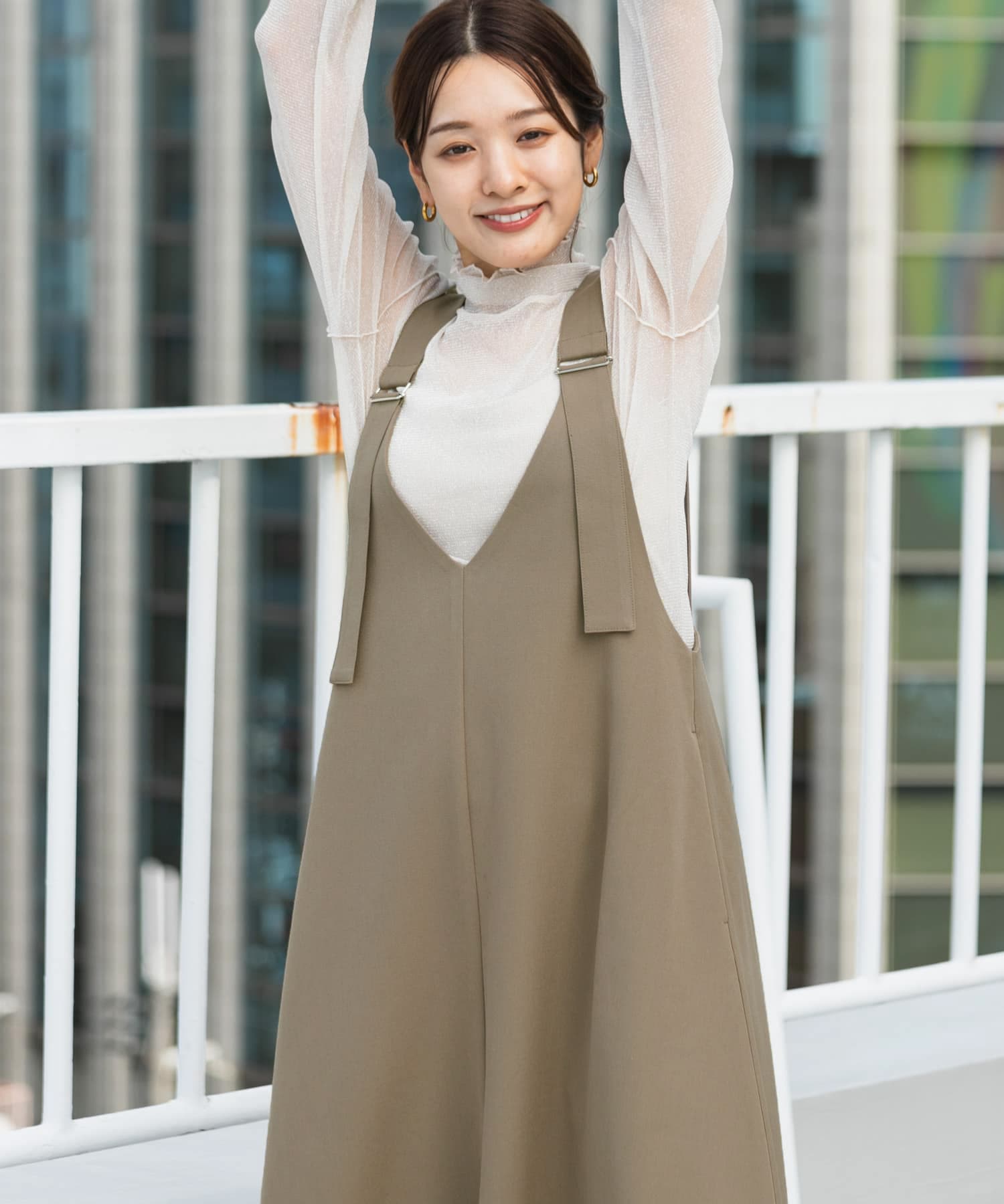 身長：155cm サイズ：one