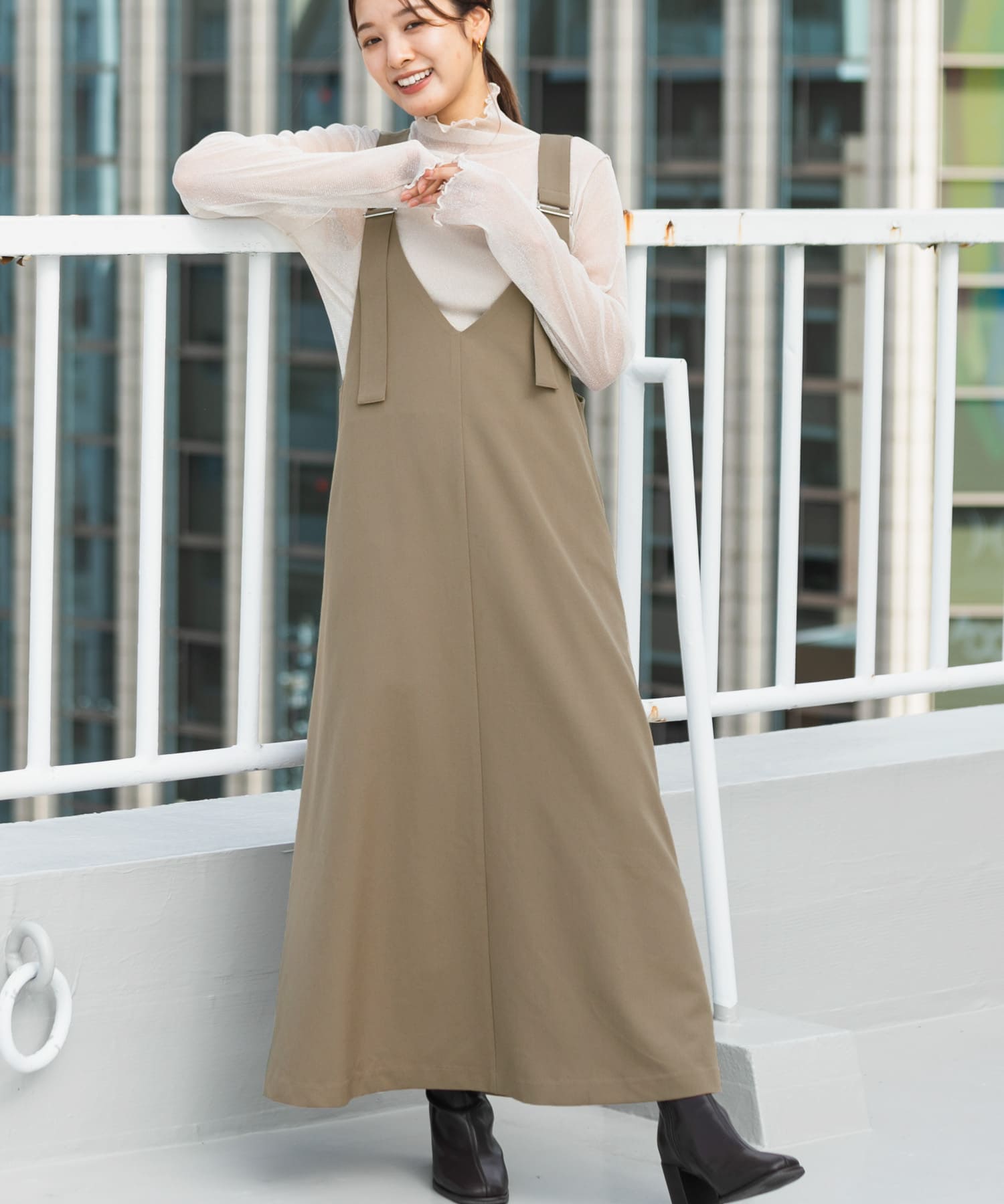 身長：155cm サイズ：one