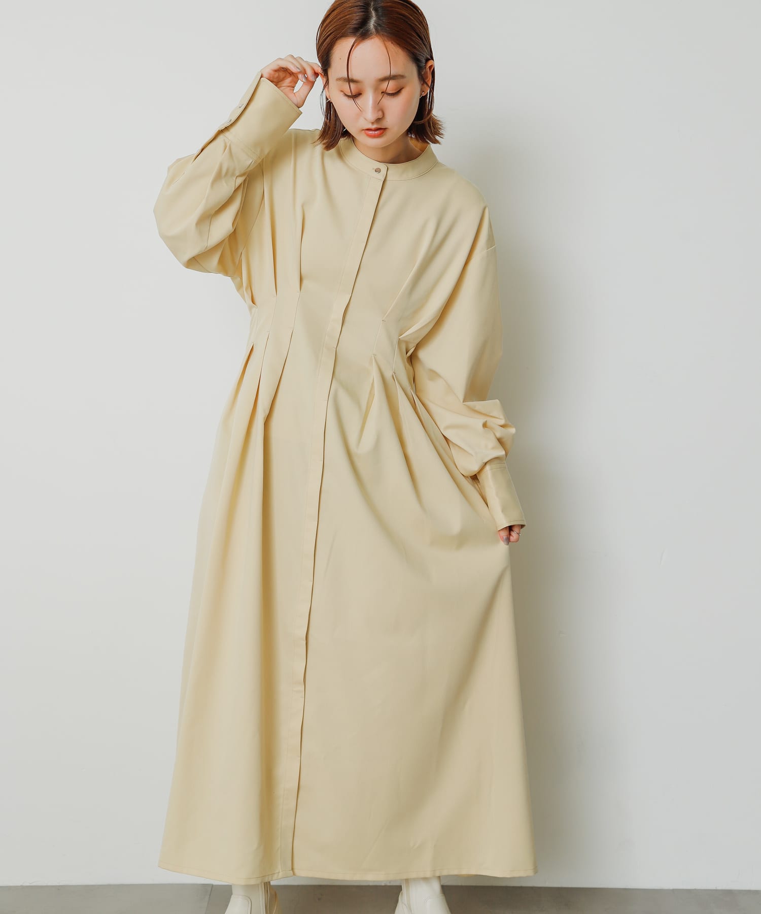 サンカサエ6aワンピース SOLOTEXブロードバイカラーワンピース | LE PHIL（ル フィル