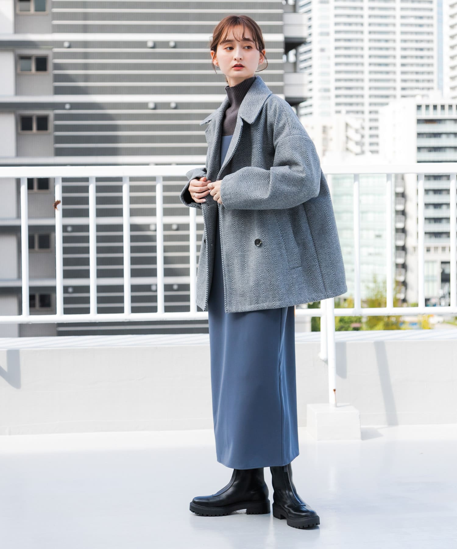 身長：169cm サイズ：one