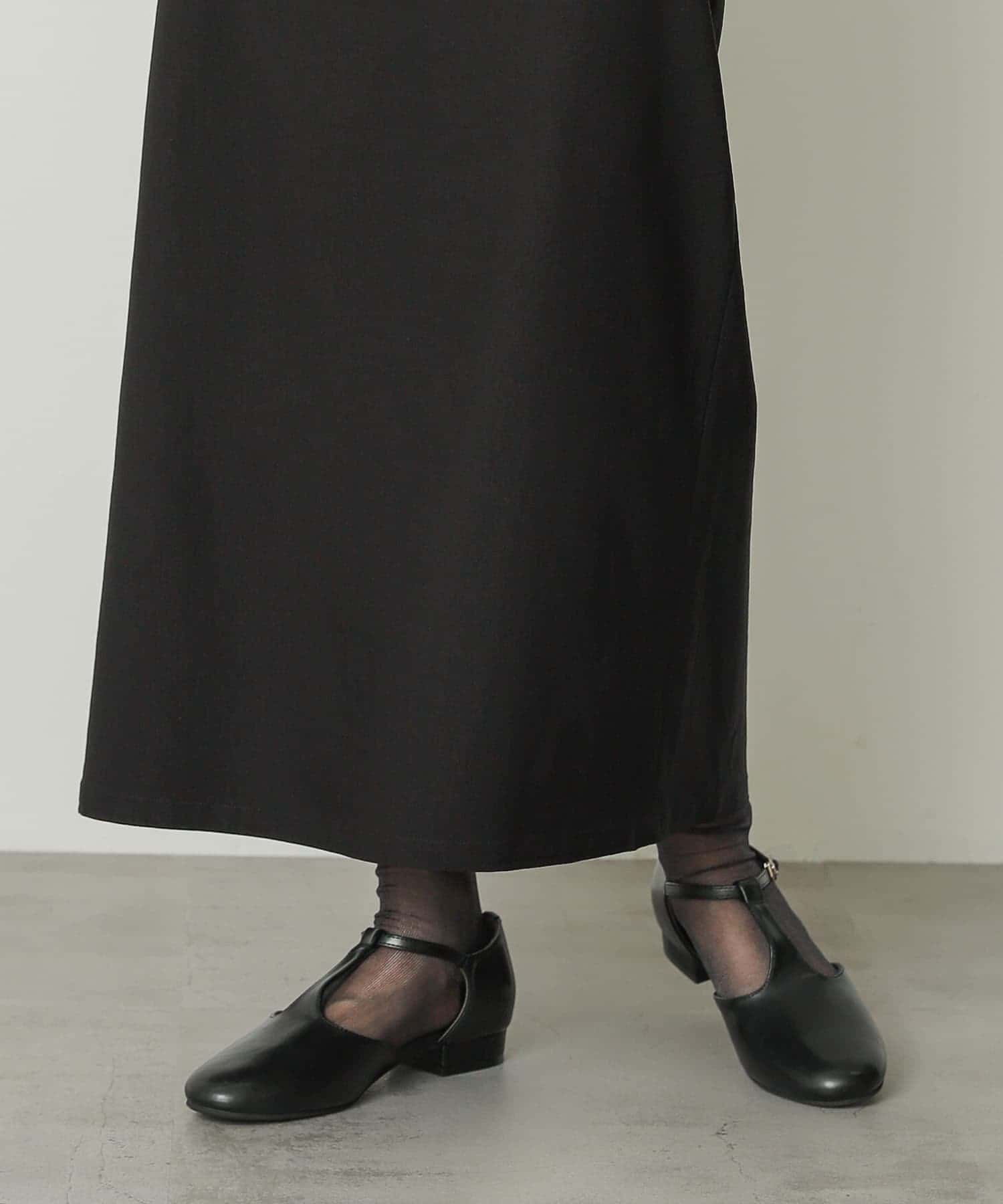 セパレートTストラップシューズ BLACK S