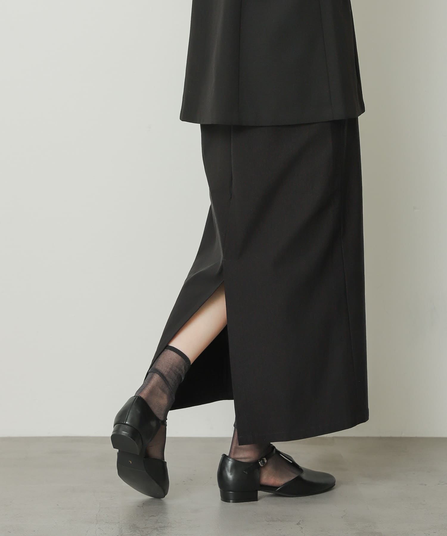 セパレートTストラップシューズ BLACK S