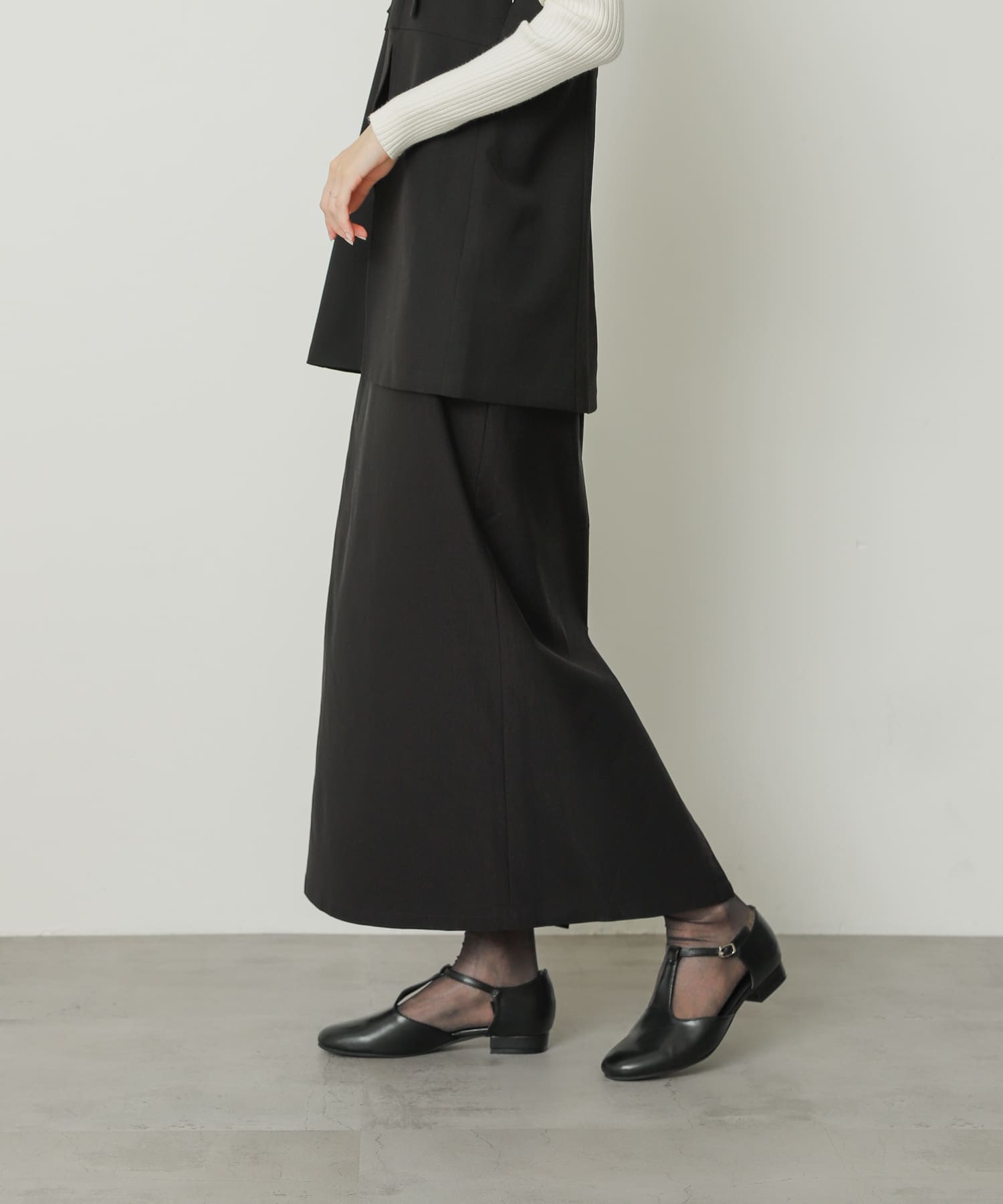 セパレートTストラップシューズ BLACK M