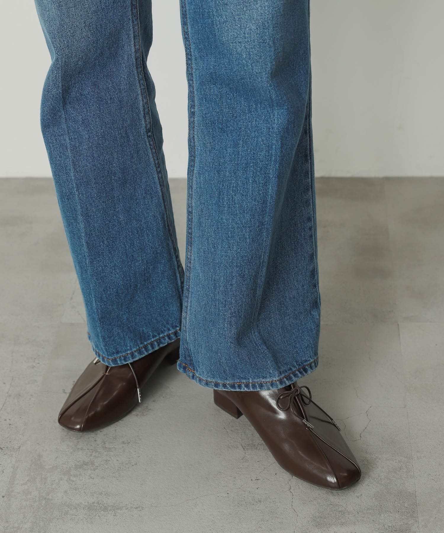 タックリボンステップオンシューズ BROWN M