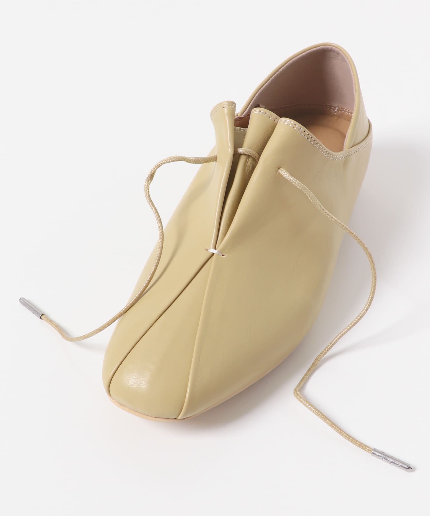 タックリボンステップオンシューズ BEIGE S