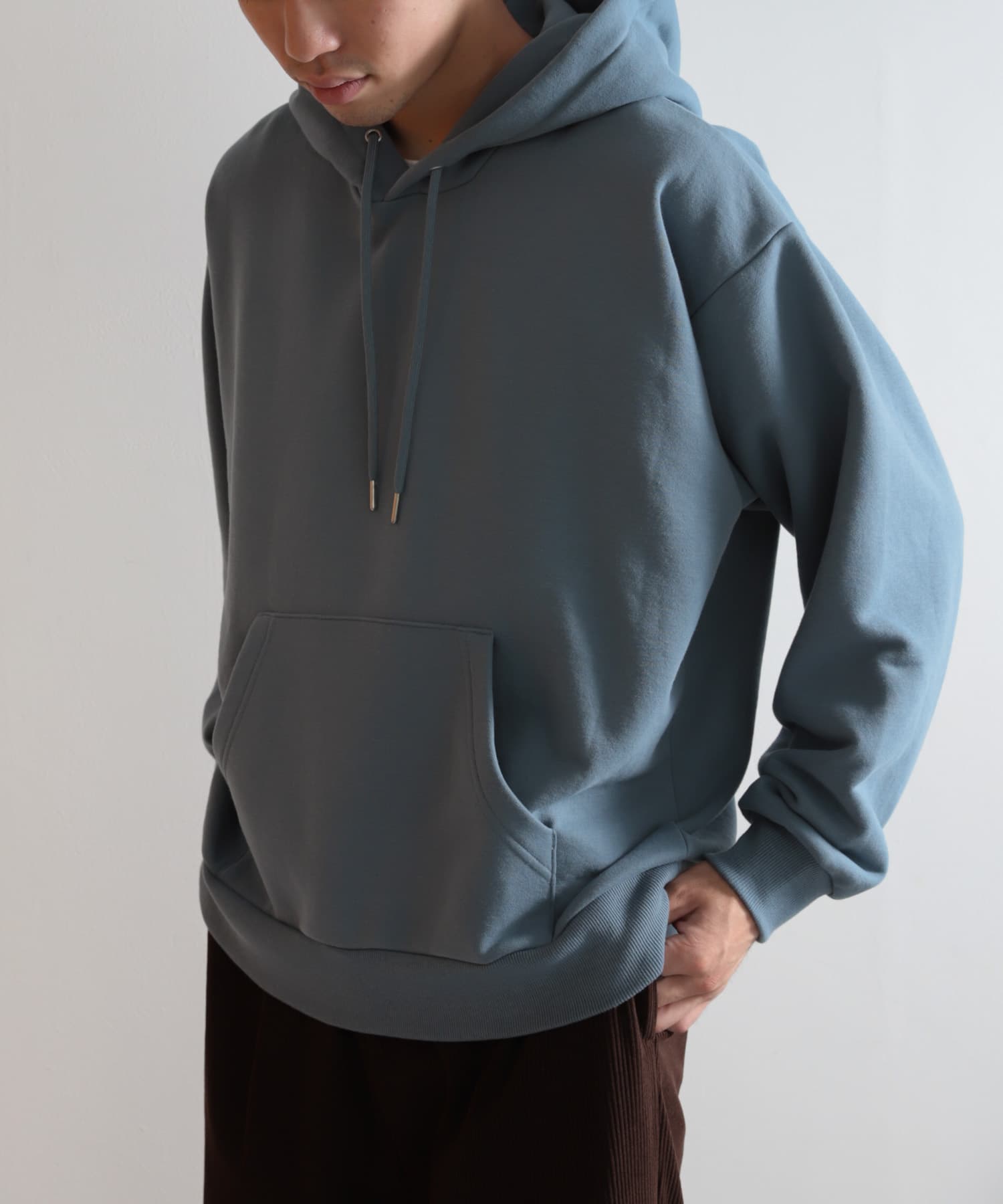 ハーフウラキモウライトスウェットパーカ(M BLUE): トップス｜URBAN