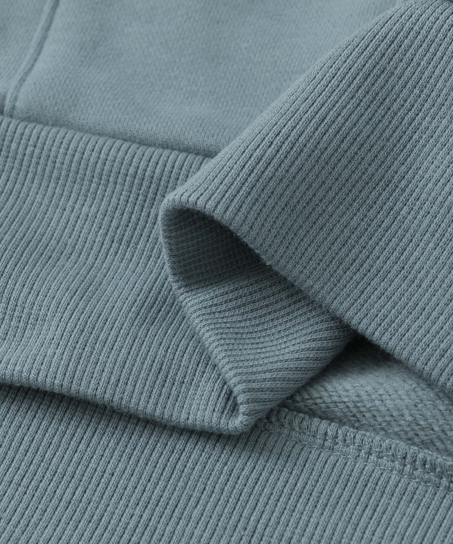 ハーフウラキモウライトスウェットパーカ BLUE M