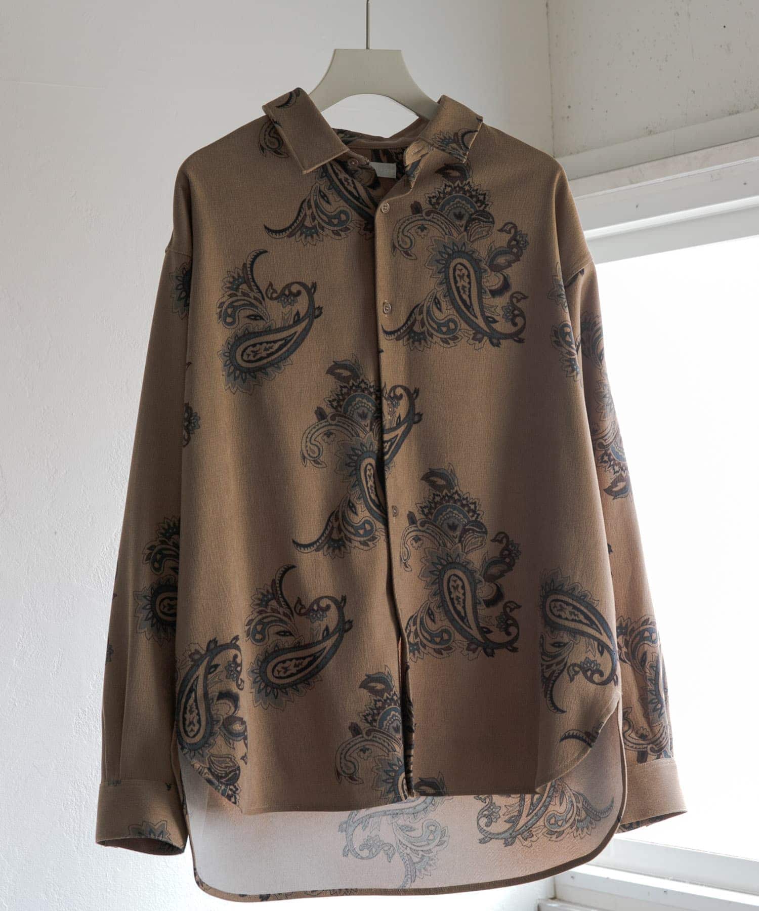 ペイズリーシャツ BEIGE L
