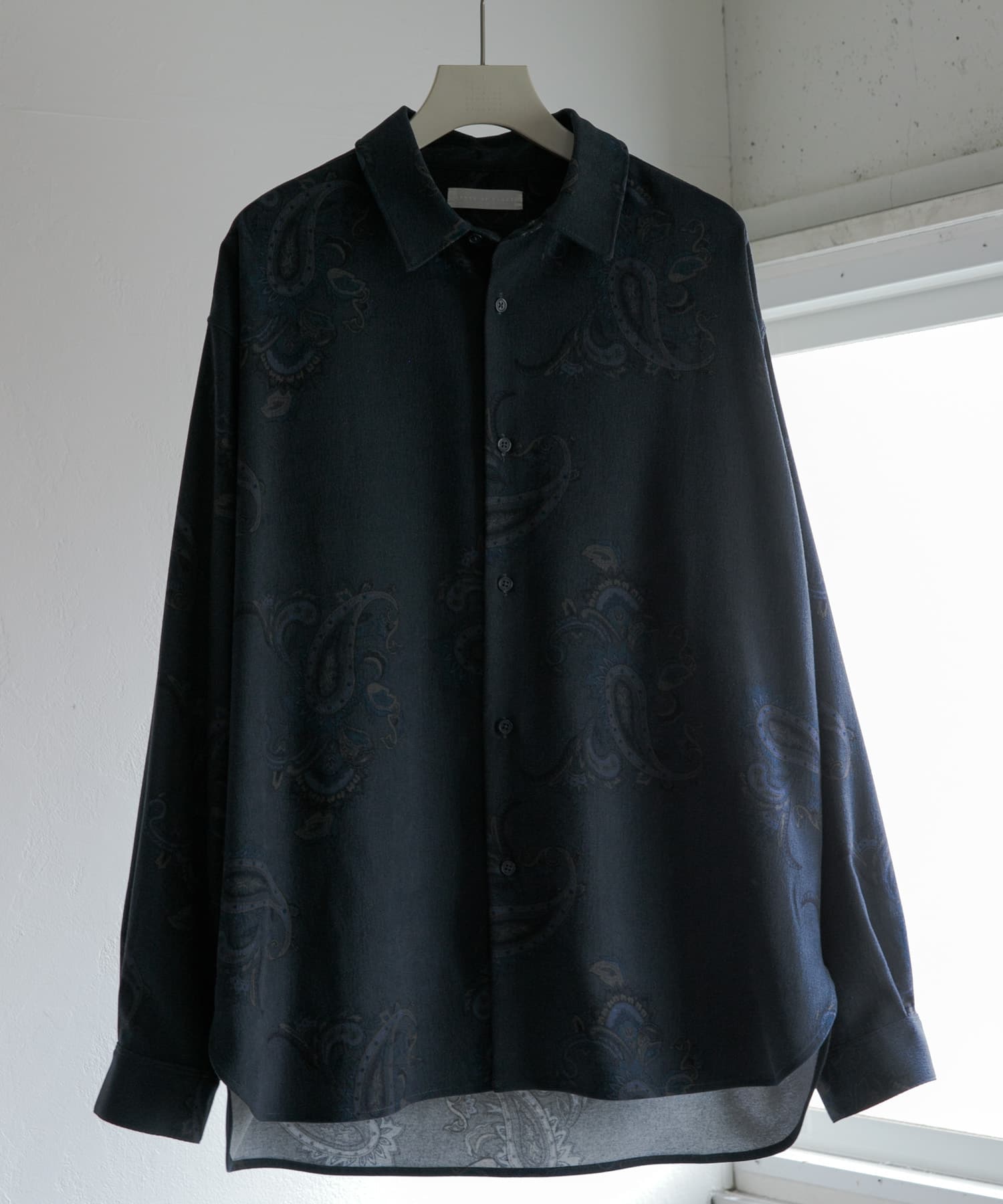 ペイズリーシャツ NAVY L