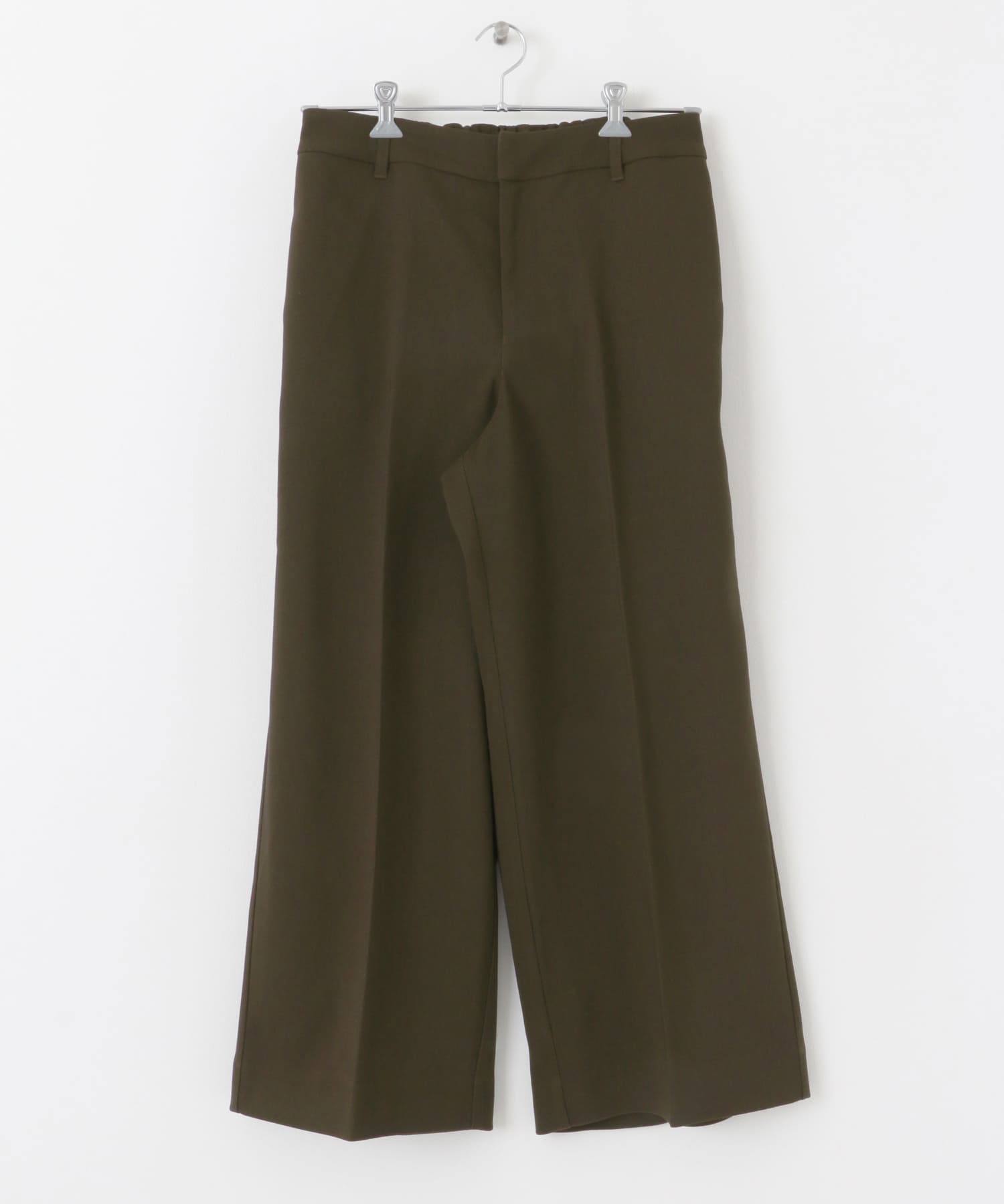 ハードツイルセンタープレスワイドパンツ BROWN M
