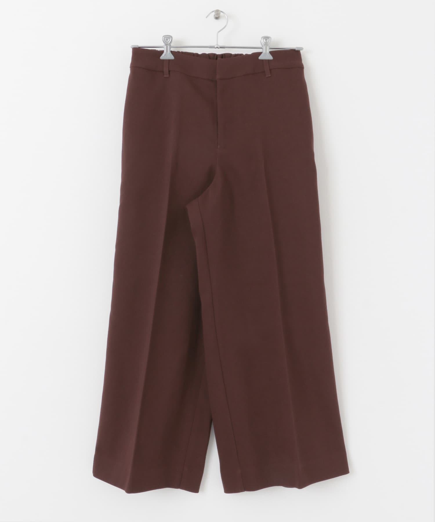 ハードツイルセンタープレスワイドパンツ BORDEAUX M