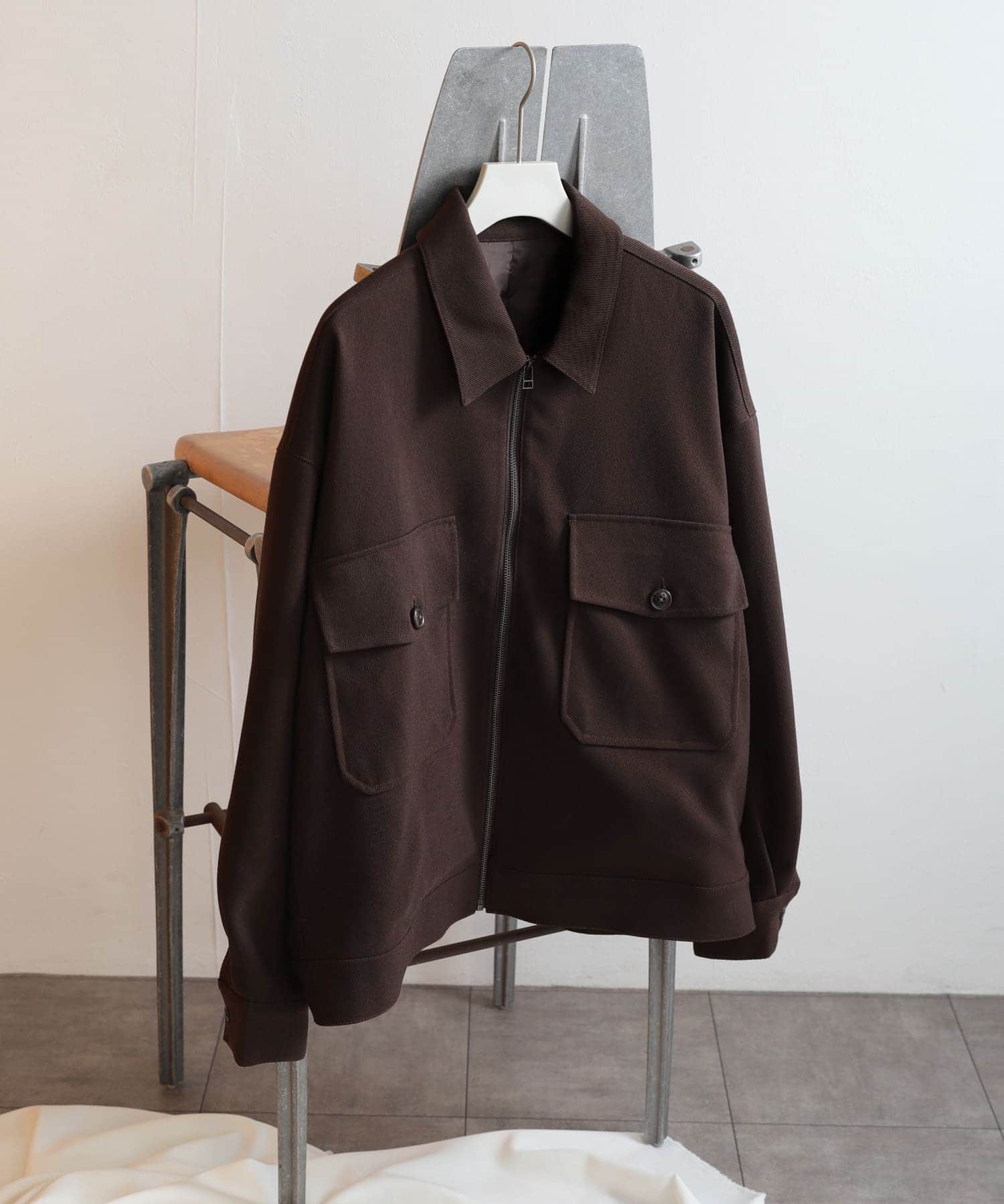 ハードツイルCPOブルゾン BROWN M