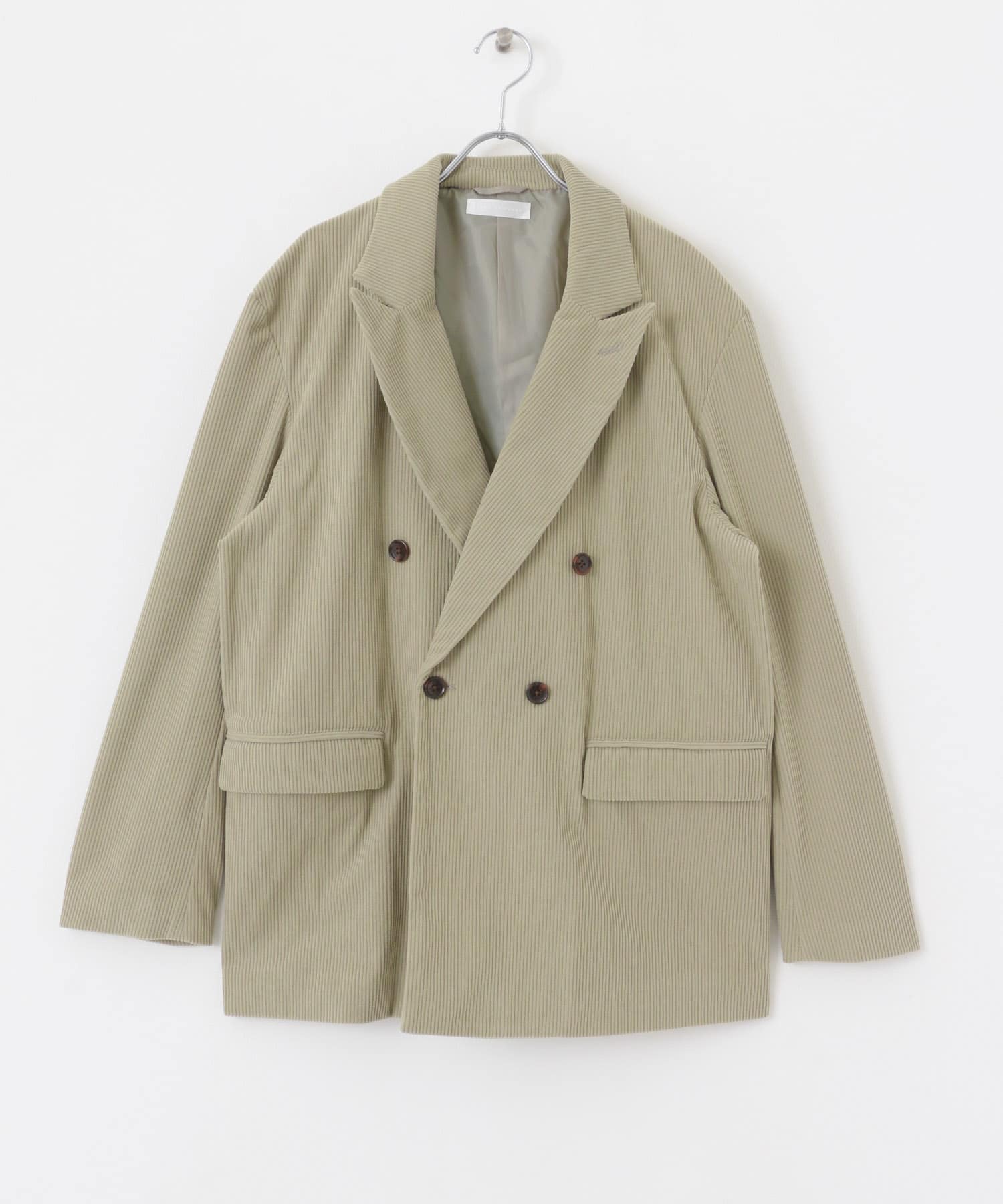 『セットアップ対応』 コーデュロイダブルルーズジャケット L.KHAKI M