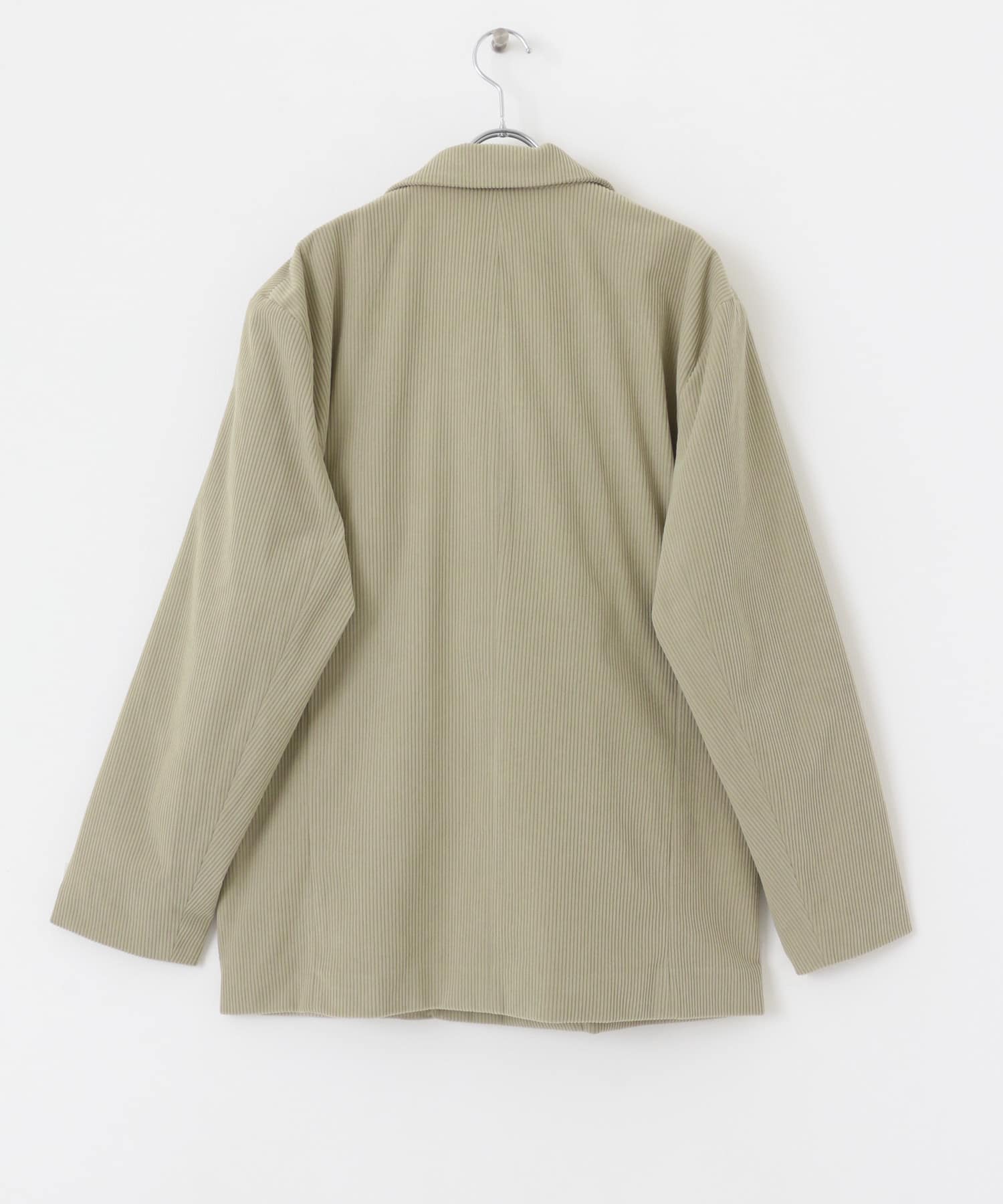 『セットアップ対応』 コーデュロイダブルルーズジャケット L.KHAKI M