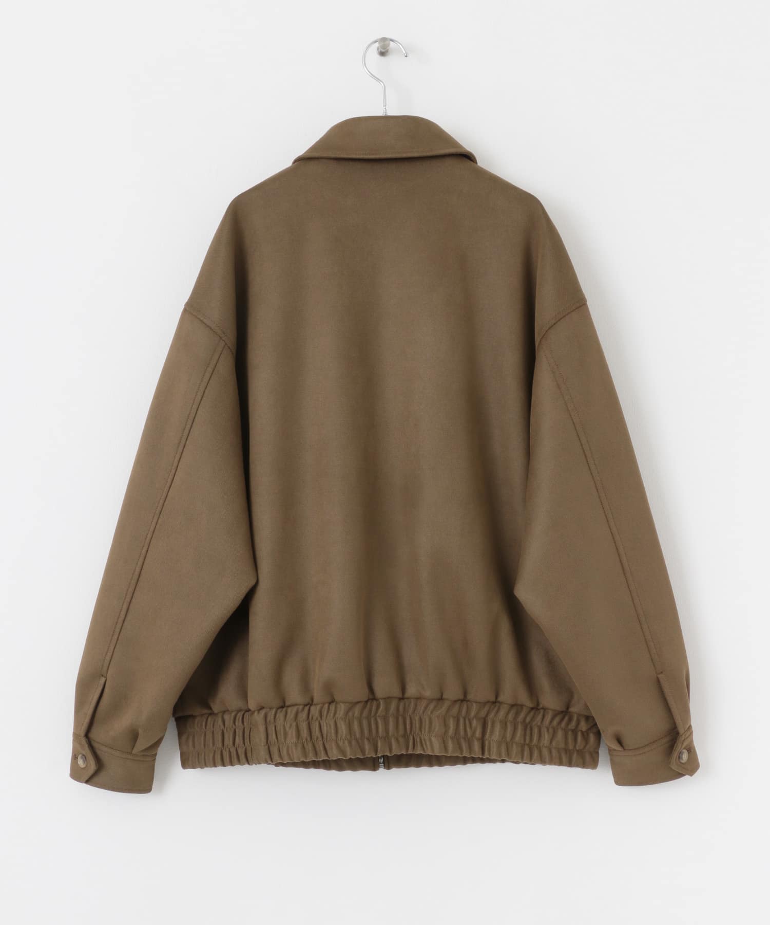 『セットアップ対応』 ツイルスエードタッチZIPブルゾン BEIGE M