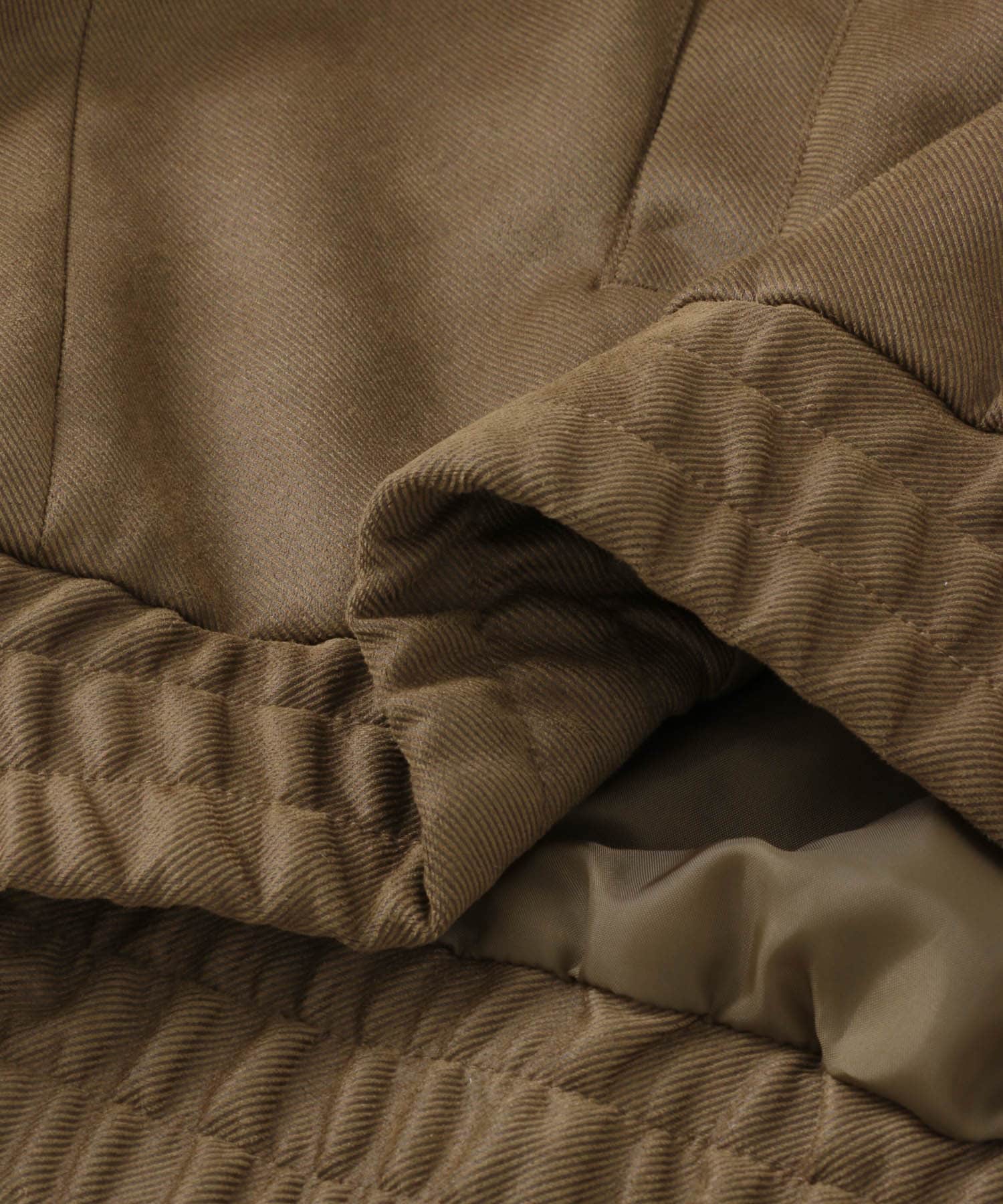 『セットアップ対応』 ツイルスエードタッチZIPブルゾン BEIGE M